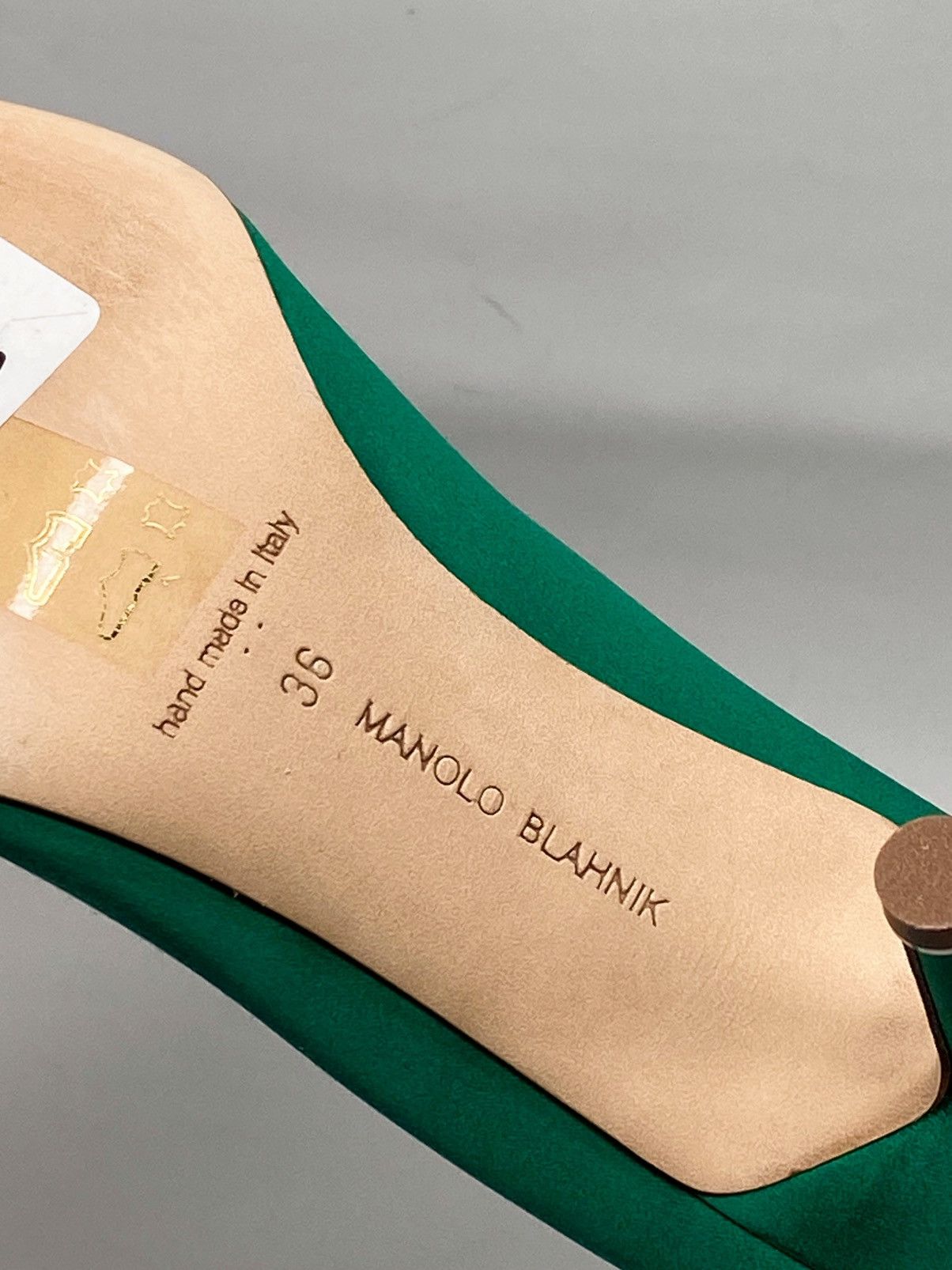 Manolo Blahnik Manolo Blahnik Hangisi 70MM Embellished Satin Pumps size 36 Size US 6 / IT 36 - 13 Thumbnail