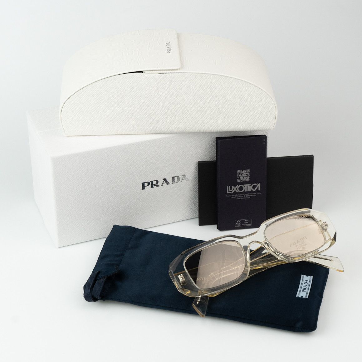 Prada NEW Prada PR17WS 19X30N Rectangle Unisex Sunglasses Size ONE SIZE - 11 Thumbnail