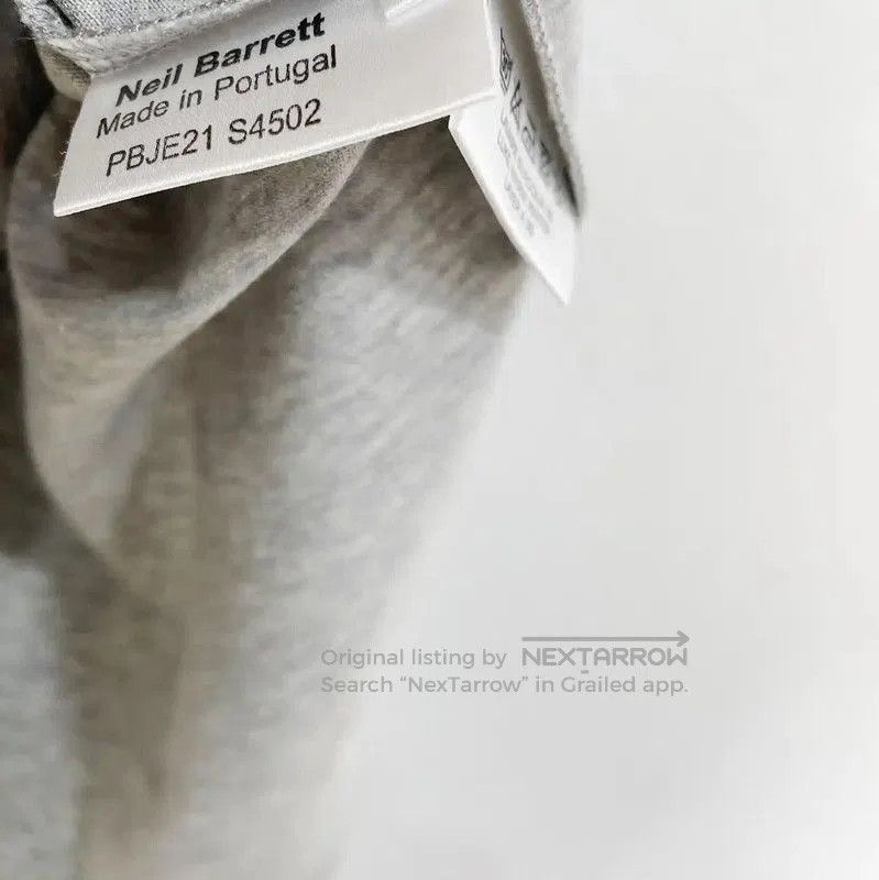 Neil Barrett NeIL BarreTT Gray Cotton Short Sleeve T-Shirt . Size US M / EU 48-50 / 2 - 5 Thumbnail