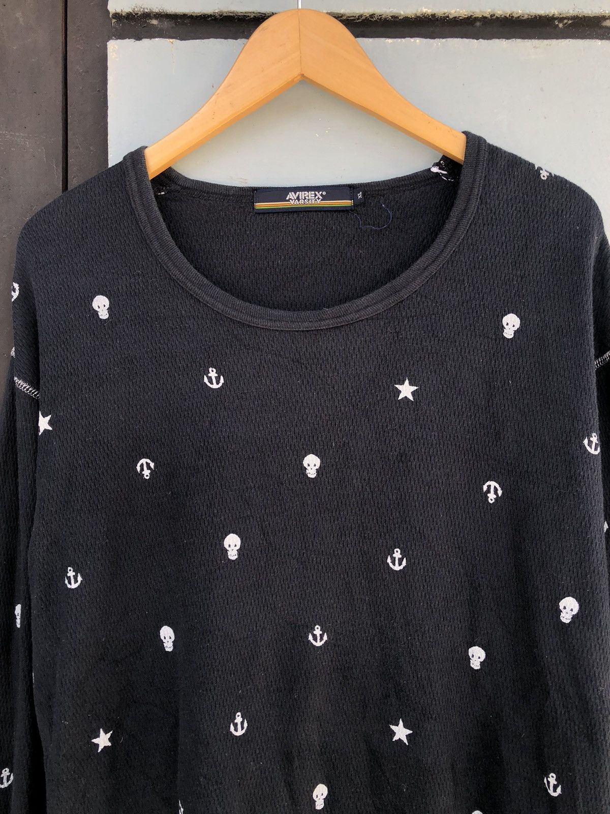 If Six Was Nine × Japanese Brand × Le Grande Bleu (L.G.B.) Ifsixwasnine- Avirex Skulls Long Sleeve lgb style Size US L / EU 52-54 / 3 - 3 Thumbnail