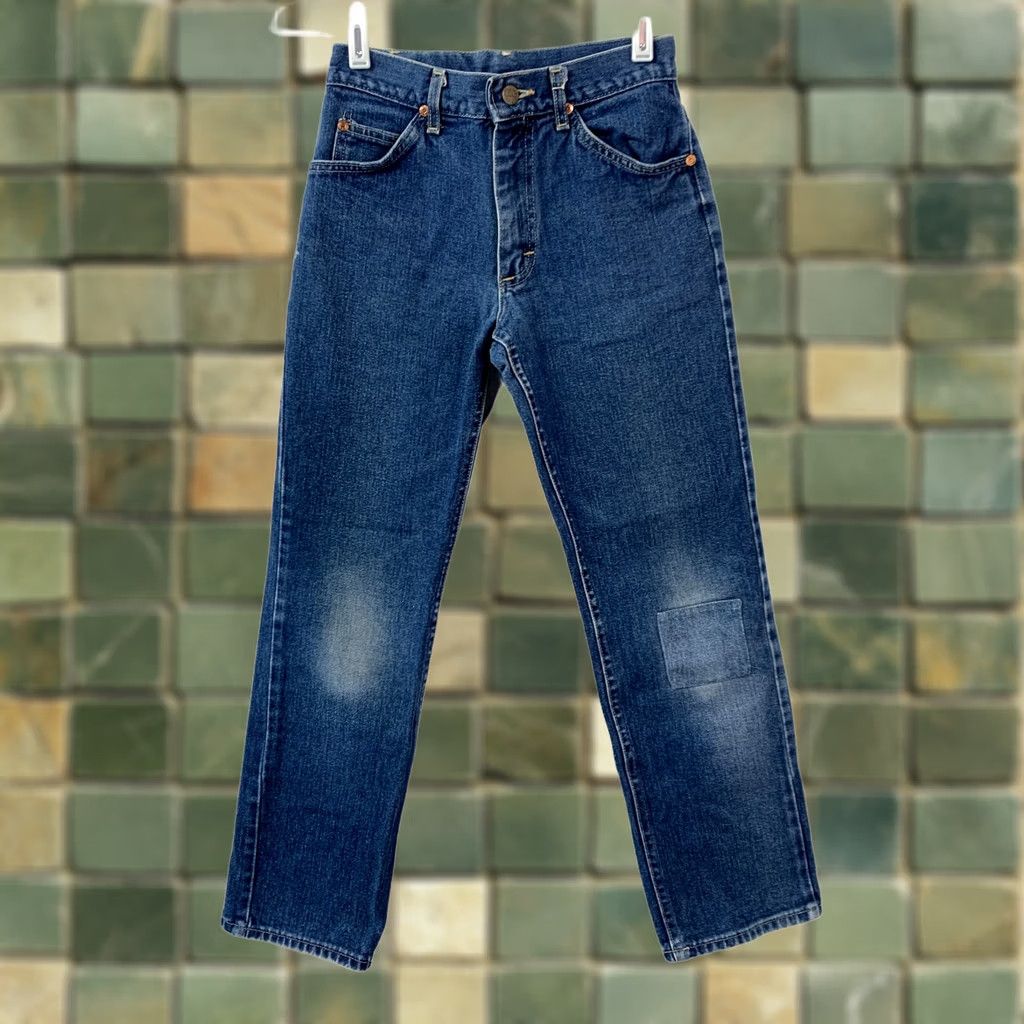 Lee VINTAGE Lee Riders Jeans Blue Denim USA 27 x 28 70s 80s Workwear Distressed Mens Jeans Size US 27 - 1 Thumbnail