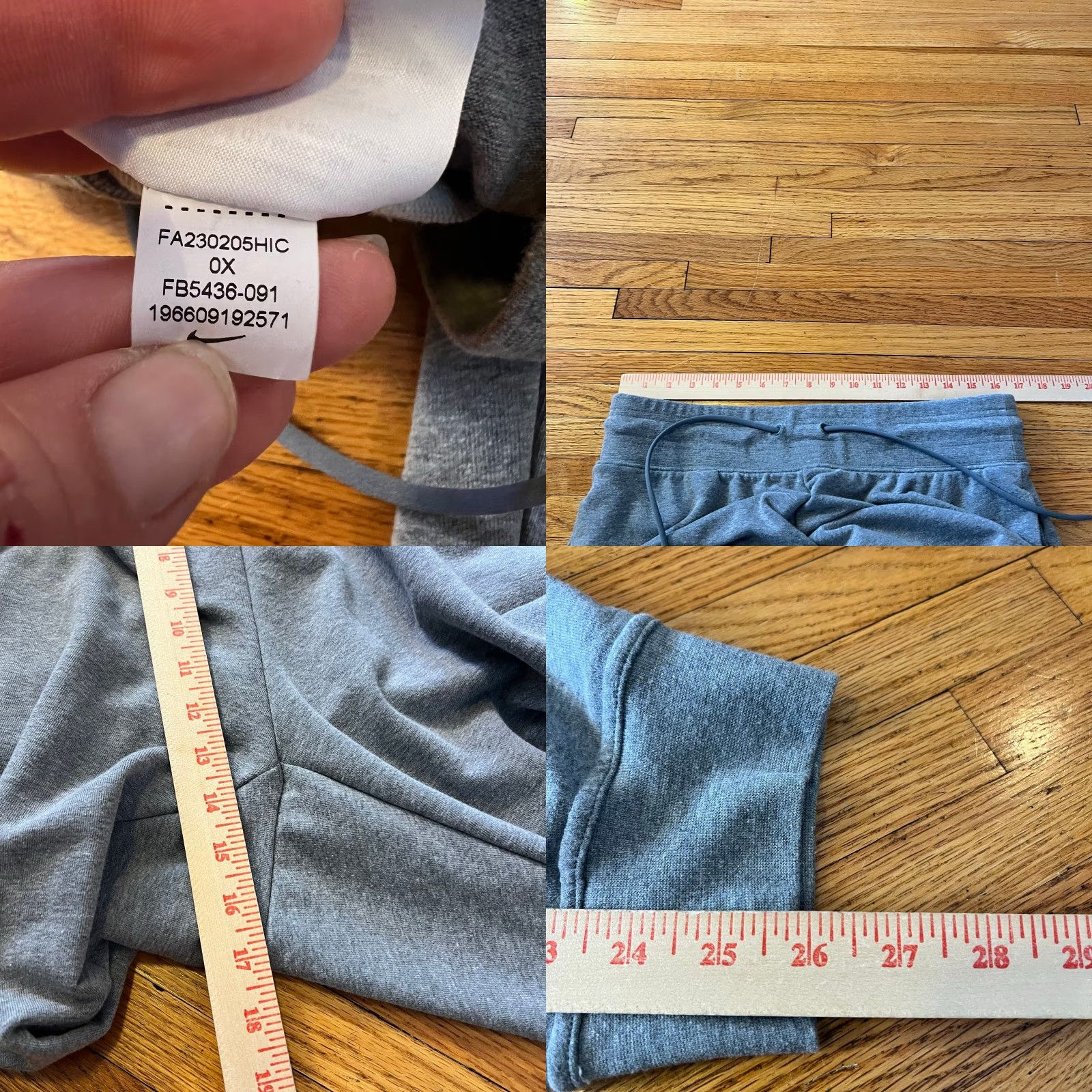 Nike **Nike Plus Gray Womens 0X Jogger Pants** User: New title: **Nike Gray Womens 0X Jogger Pants** Size 40" / US 18 - 8 Thumbnail