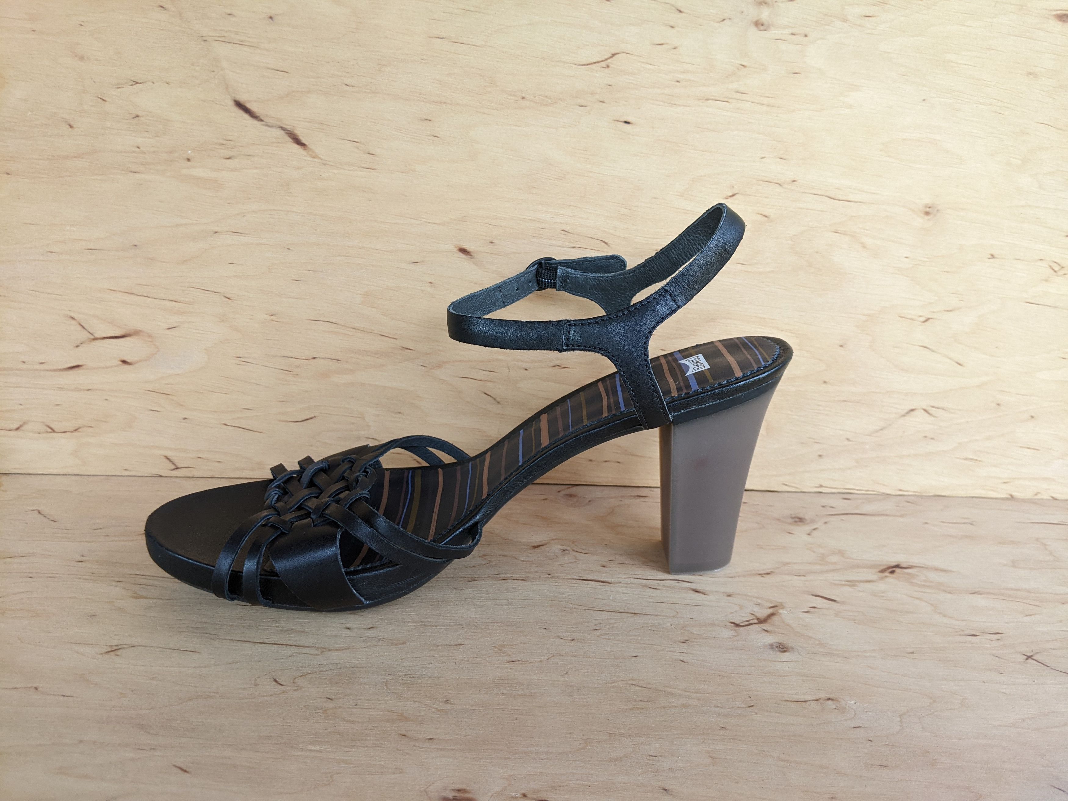 Camper Camper Womens Heels Shoes Ariadna Black Prada Dior Sandals Size US 8.5 / IT 38.5 - 3 Thumbnail