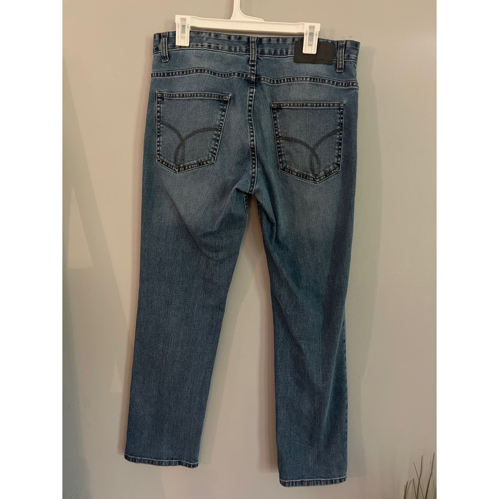 Calvin Klein CALVIN KLEIN SLIM STRAIGHT MENS JEANS 34/30 Size US 34 / EU 50 - 4 Thumbnail
