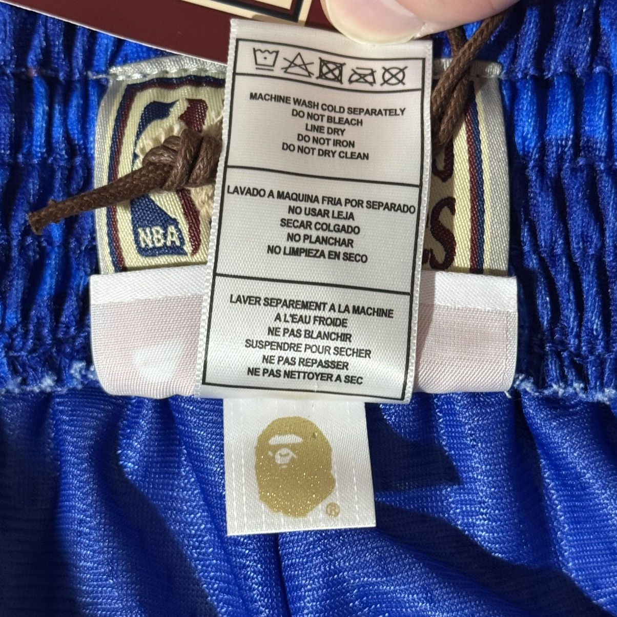 Bape × Mitchell & Ness BAPE x Mitchell & Ness New Jersey Nets Shorts Blue Size US 33 - 9 Thumbnail