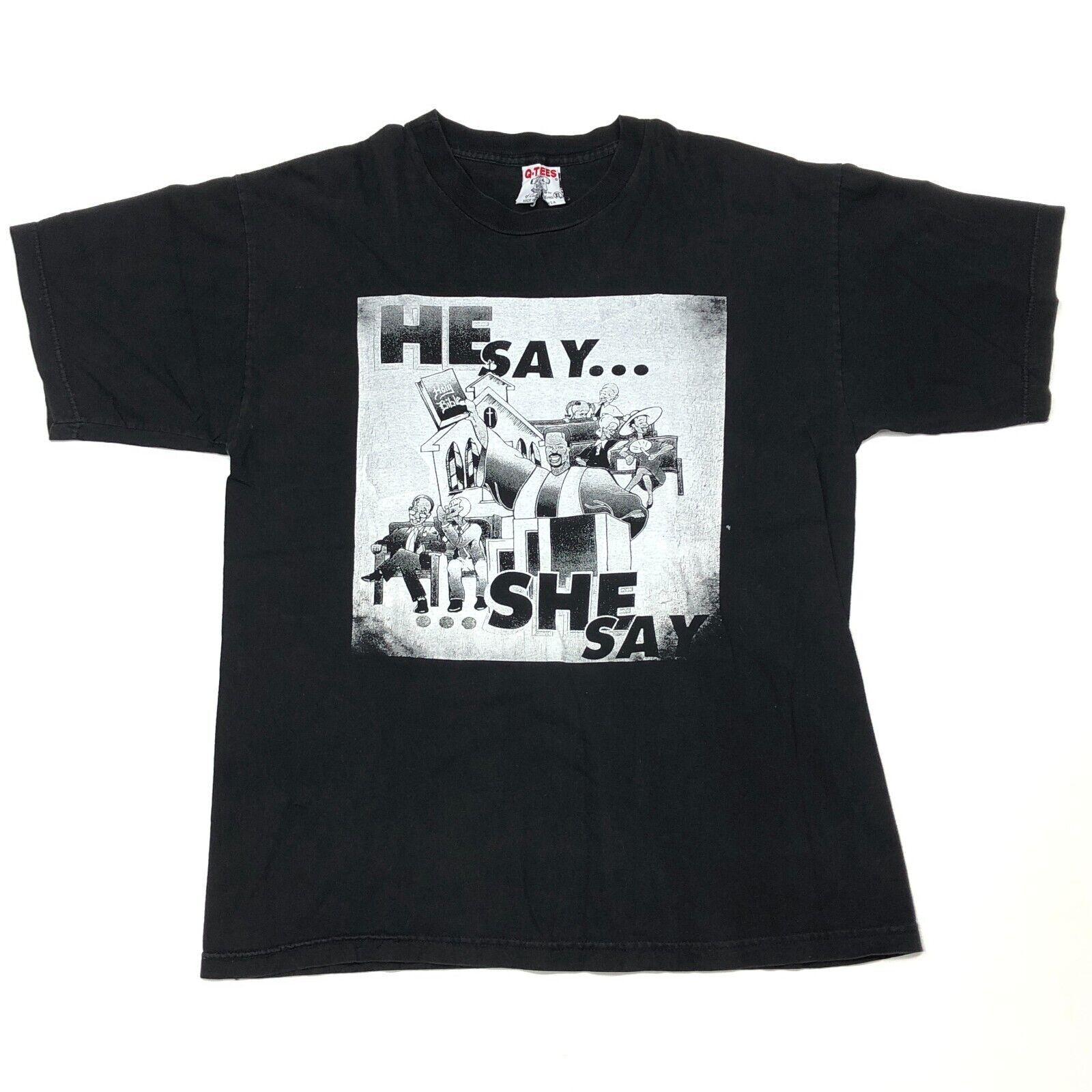 Vintage 2004 He Say She Say But What Does God Say Movie Tee Size XL Size US XL / EU 56 / 4 - 1 Thumbnail