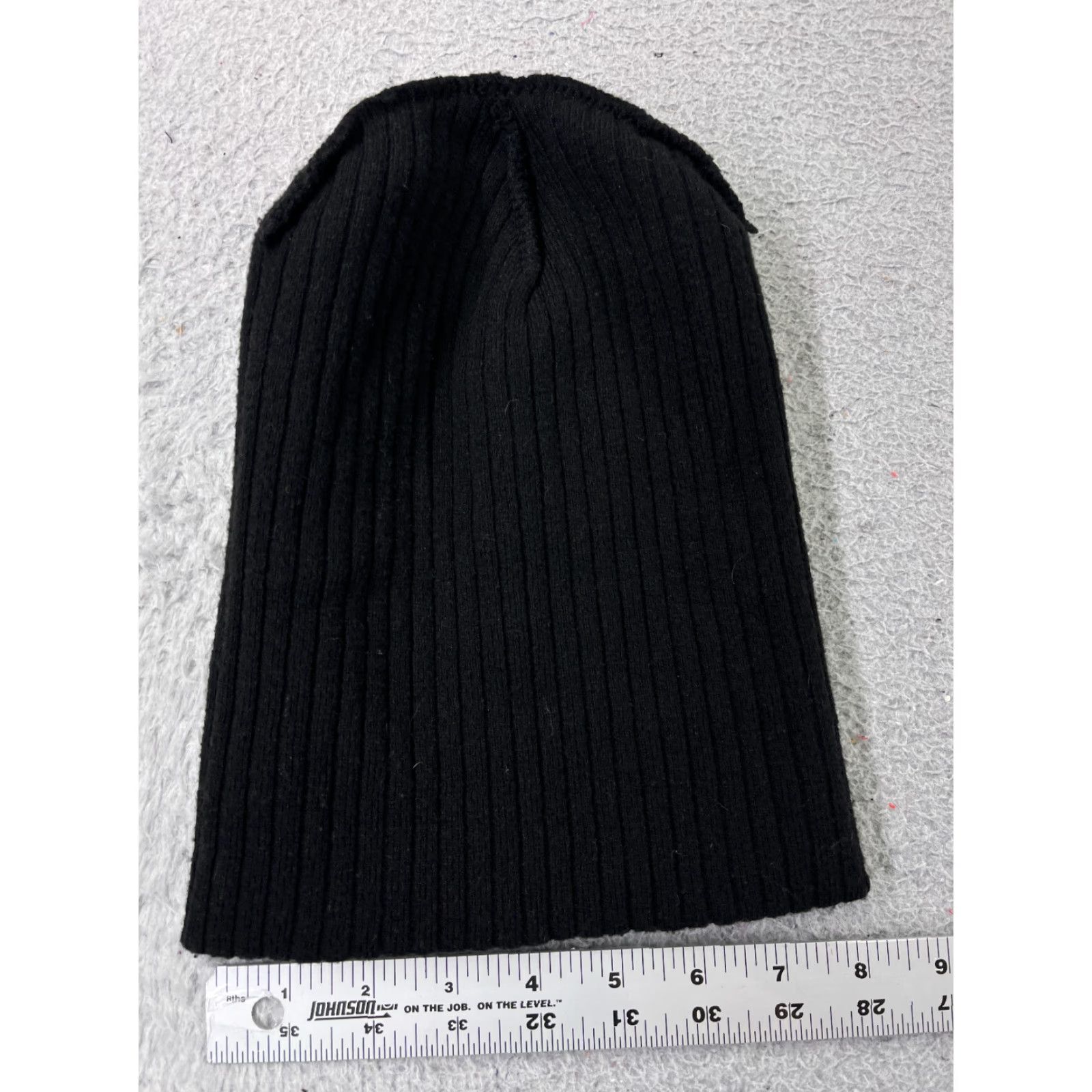 Vintage Time And Tru Beanie Womens One Size Black Ribbed Knit Polyester Blend Ski Size ONE SIZE - 6 Thumbnail