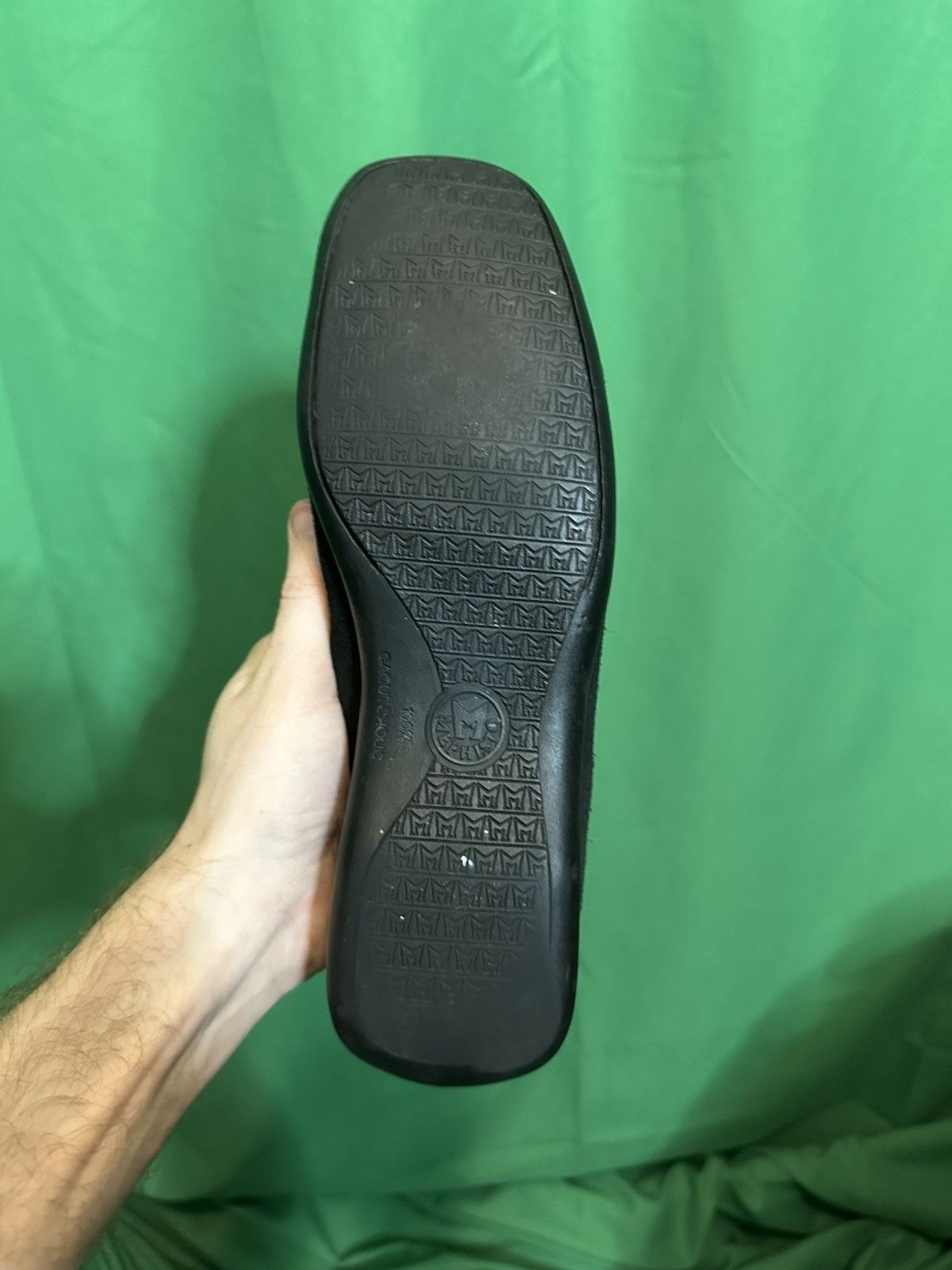 Mephisto Black suede square toe loafers with leather straps Size US 8 / EU 41 - 7 Thumbnail