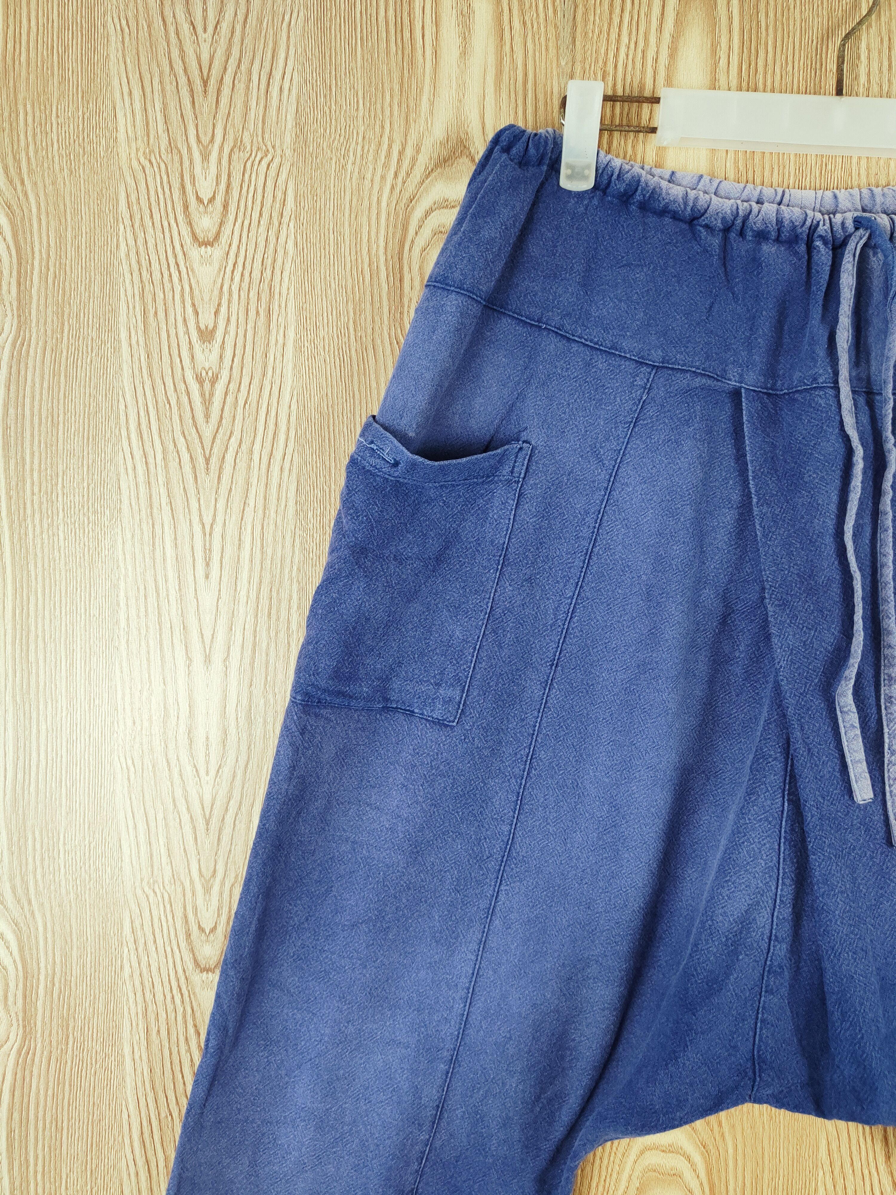 Japanese Brand × Vintage Vintage 💥 Pippaia Blue Faded Loose Baggy Pants Size US 26 / EU 42 - 3 Thumbnail