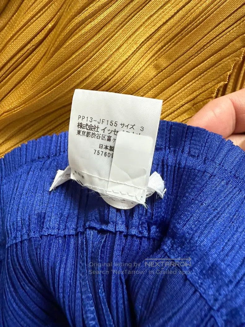 Issey Miyake Issey Miyake size:3 Blue Pleated Pants Size 31" - 5 Thumbnail