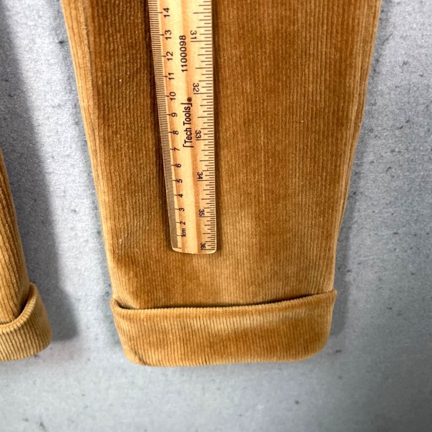 Polo Ralph Lauren Ralph Lauren Sport Womens Medium Tan Corduroy Pants w/ Gold Zip Accent Size 32" / US 10 / IT 46 - 7 Thumbnail