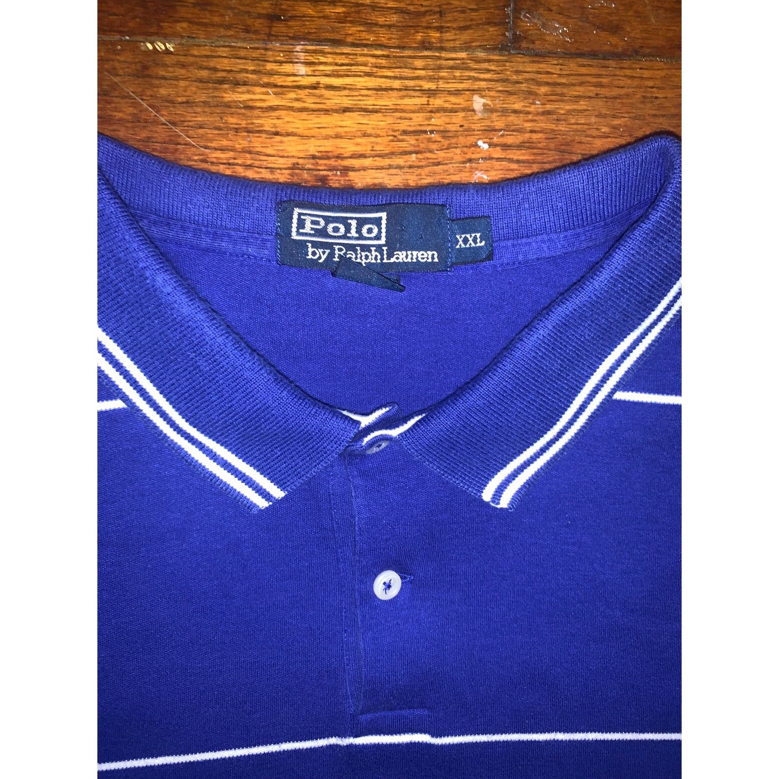 Polo Ralph Lauren Polo Ralph Lauren Polo Shirt Mens 2XL Blue Stripe Red Pony Size US XXL / EU 58 / 5 - 3 Thumbnail