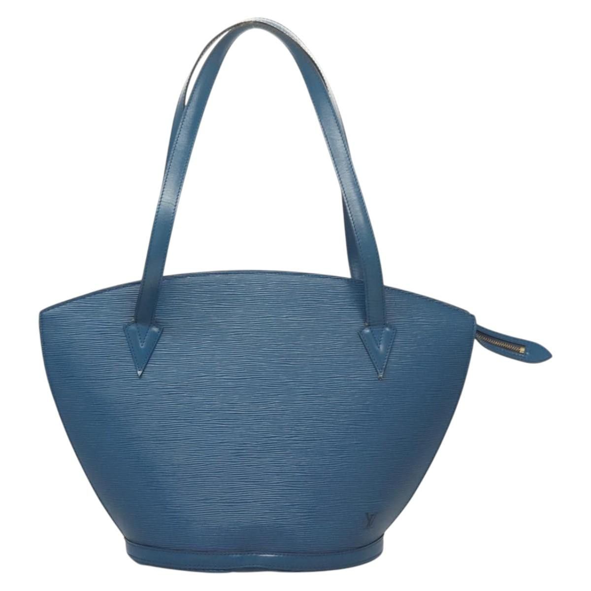 Louis Vuitton LOUIS VUITTON Epi Saint Jacques Shopping Shoulder Bag Blue Size ONE SIZE - 13 Thumbnail