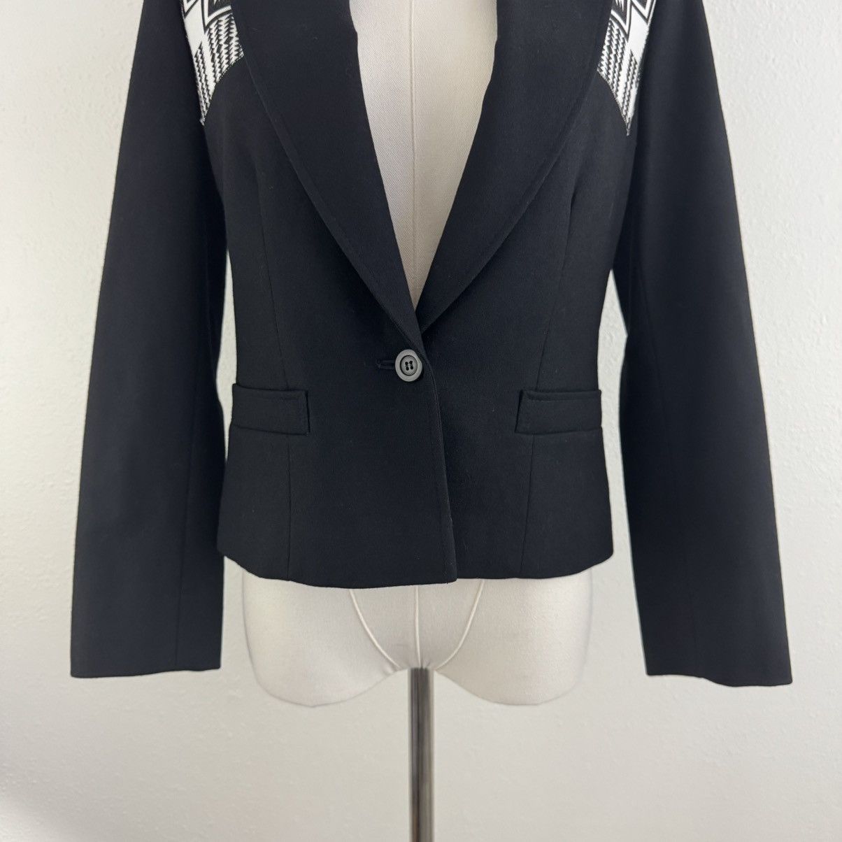 Pendleton PENDLETON Vintage Black Wool Southwestern Blazer Jacket Size M / US 6-8 / IT 42-44 - 3 Thumbnail