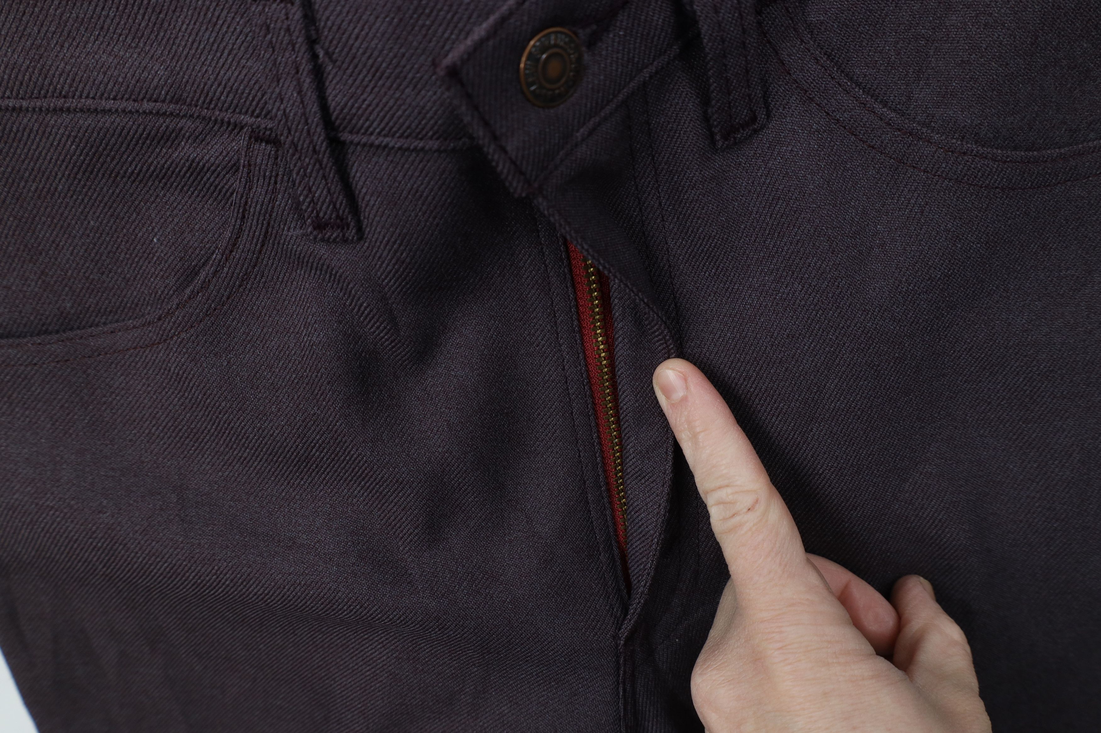 Levi's Vintage 90s Levis Wide Leg Chino Pants Trousers Purple USA Size US 33 - 6 Thumbnail