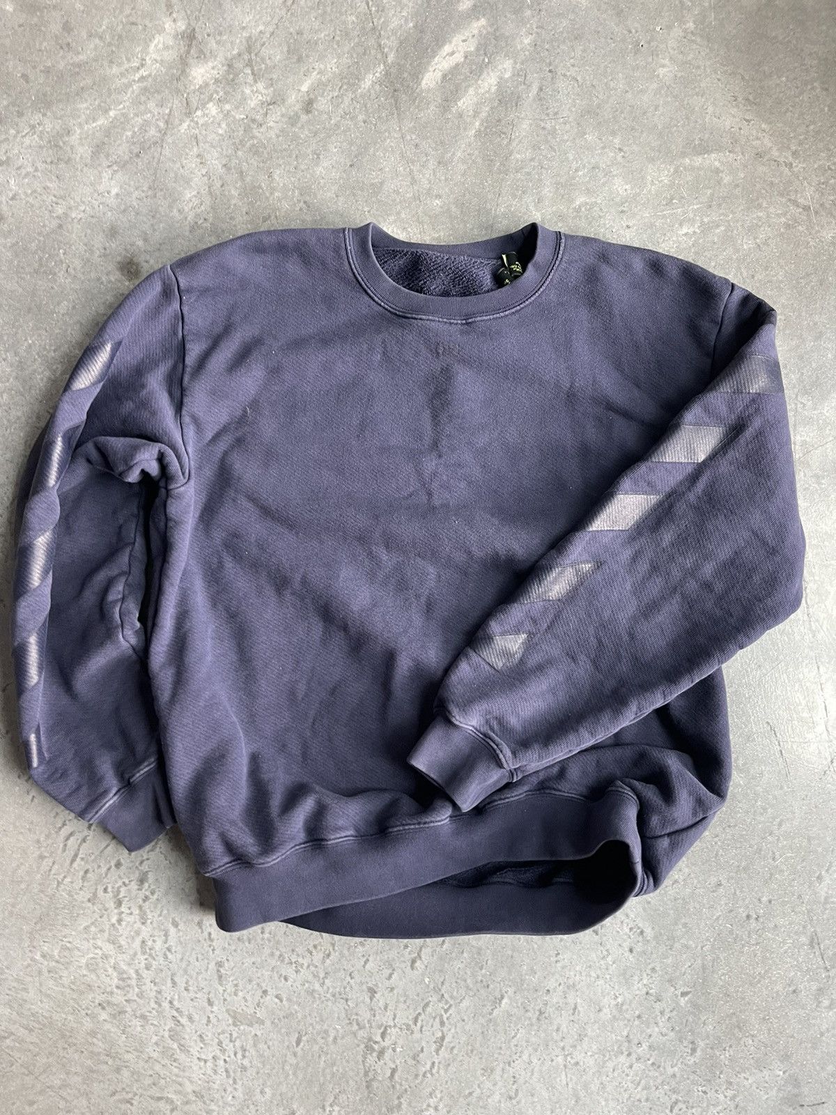 Off-White Off-White Tonal Crewneck Sweatshirt in Navy Size US L / EU 52-54 / 3 - 5 Thumbnail