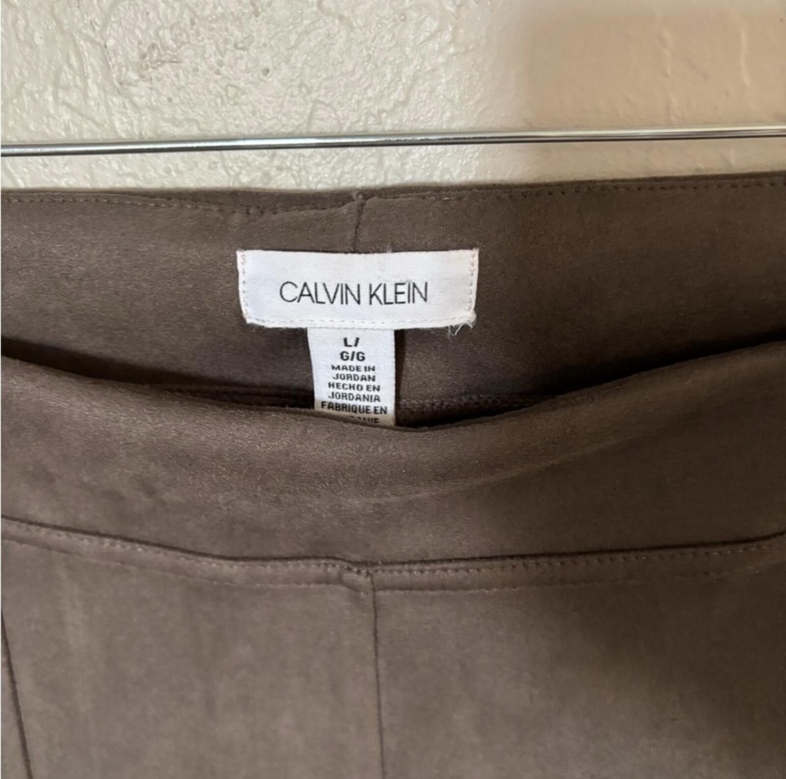Calvin Klein Calvin Klein faux suede leggings pants Size 36" / US 14 / IT 50 - 3 Thumbnail