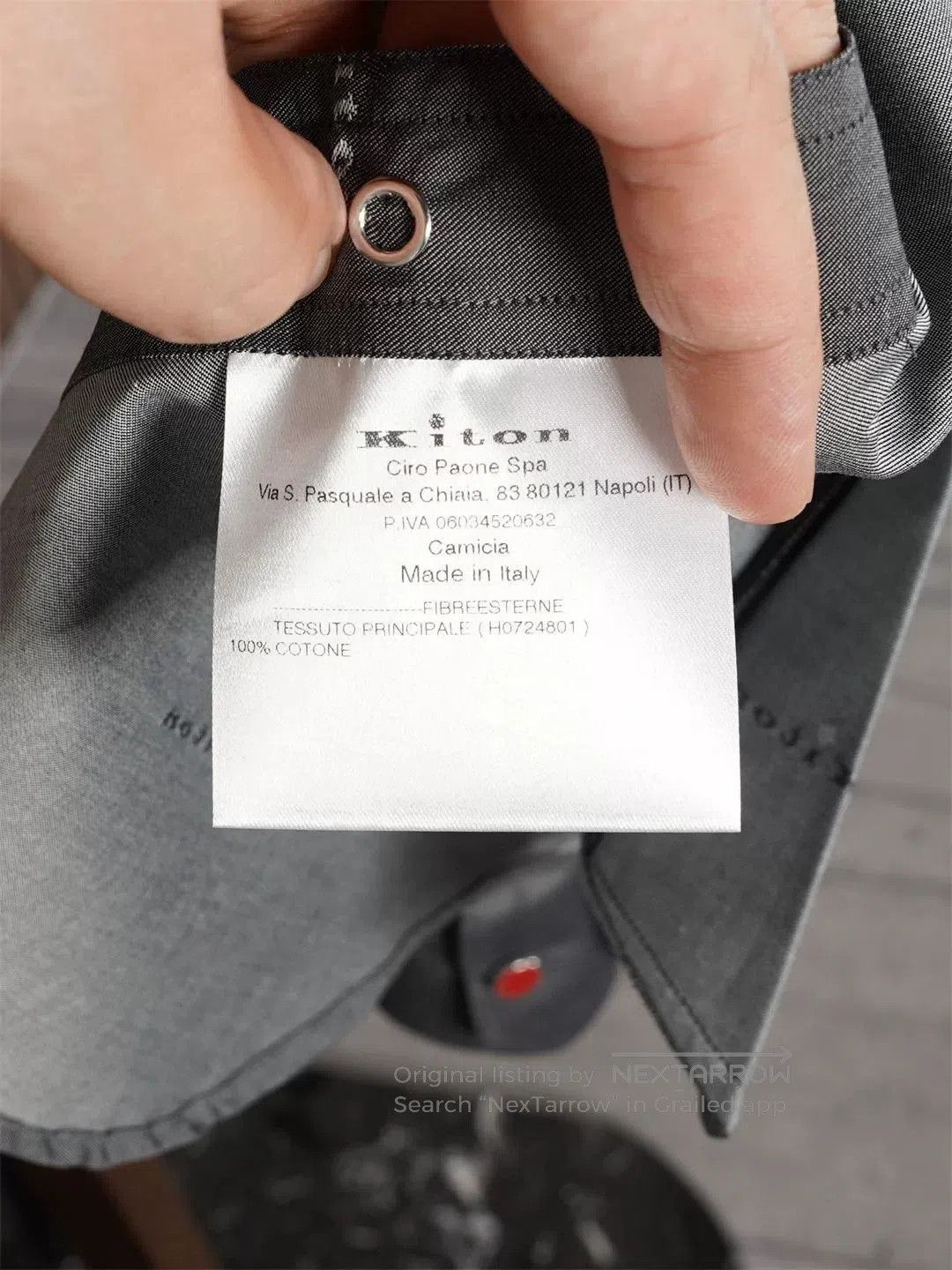 Kiton Kiton Gray Cotton Hooded Jacket. Size US XS / EU 42 / 0 - 8 Thumbnail