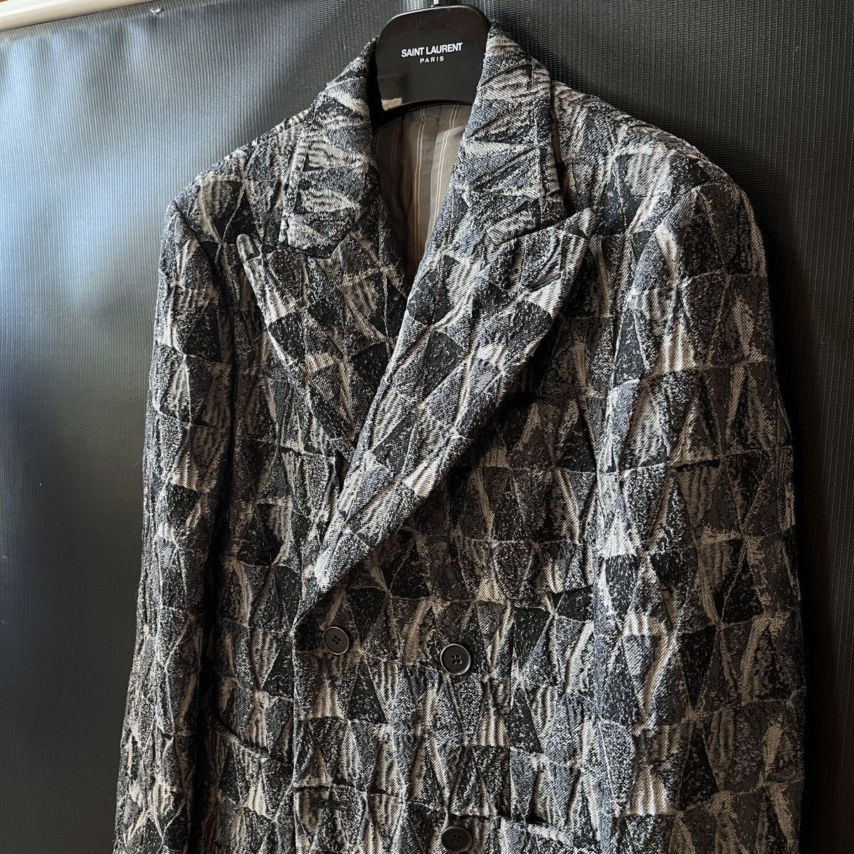 Giorgio Armani Giorgio Armani 17 FW Runway Jacquard Quilted Double Jacket Size 46R - 10 Thumbnail