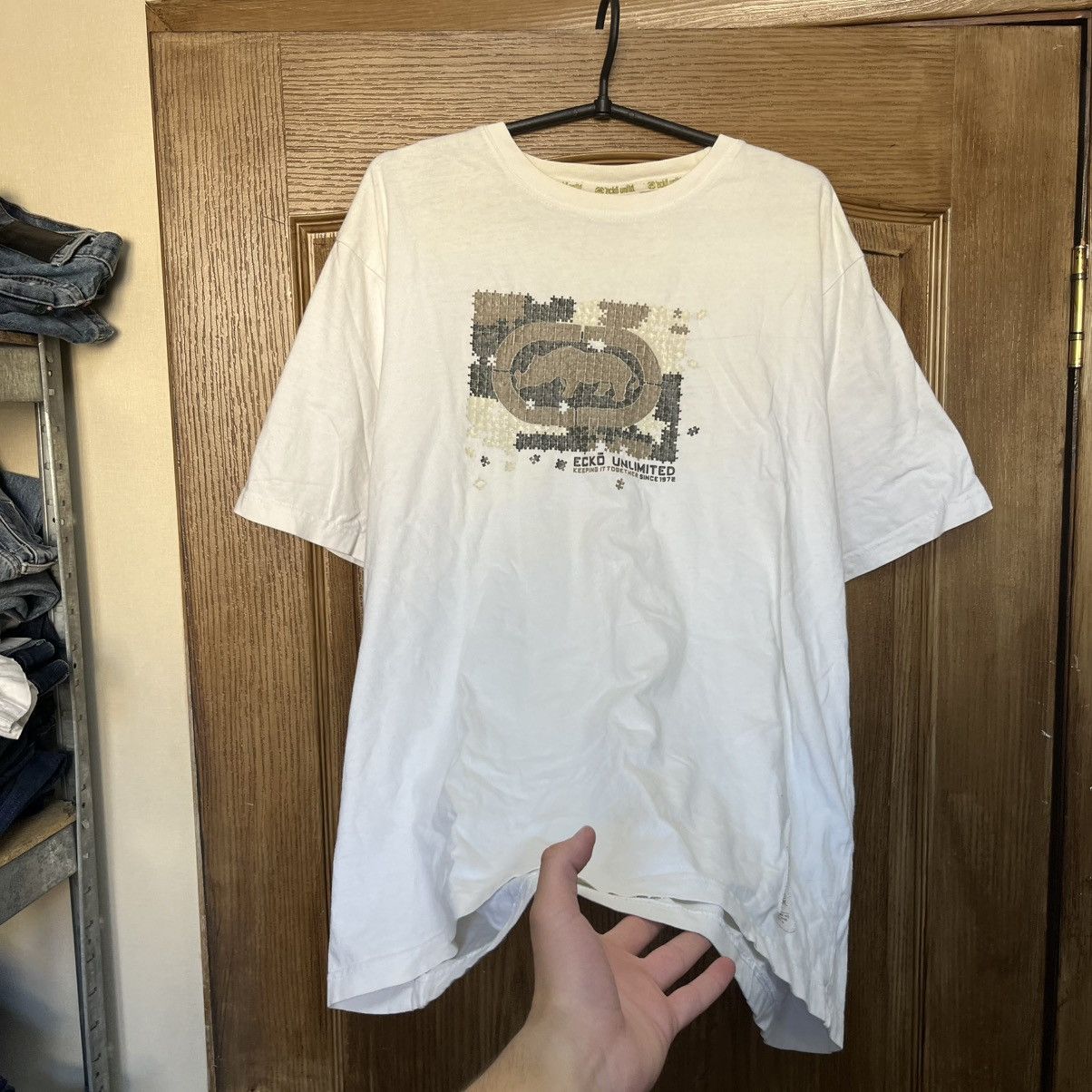 Ecko Unltd. Vintage Ecko Unltd T-Shirt Big Logo Baggy Y2K Avantgarde 90s Size US XL / EU 56 / 4 - 2 Thumbnail
