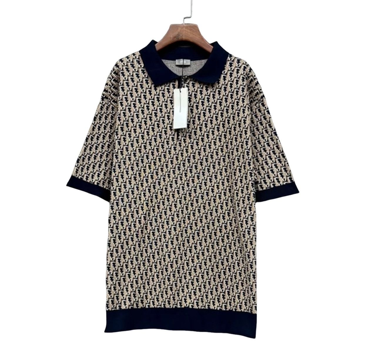 Dior Dior Oblique Monogram Knit Polo Shirt XL Size US XL / EU 56 / 4 - 1 Thumbnail