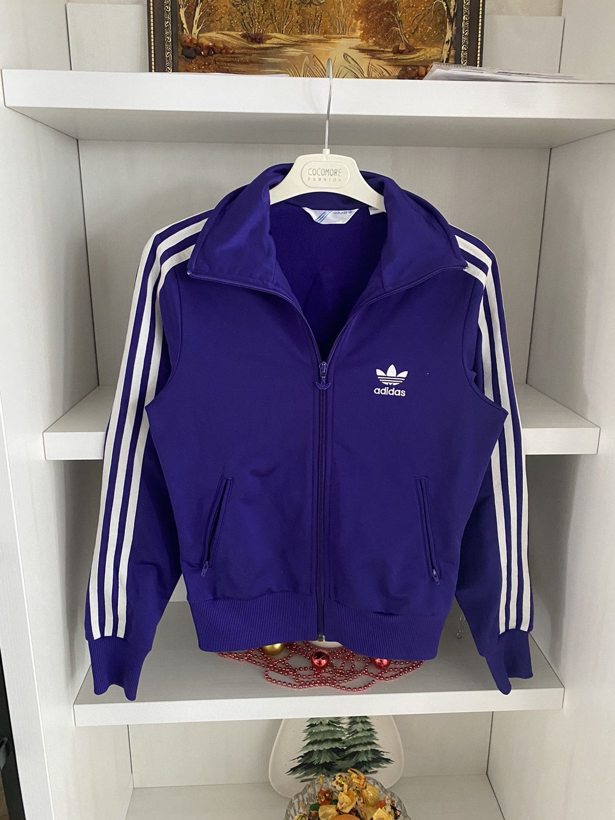 Adidas Vintage Adidas Zip Hoodie Japanese Avant-Garde Y2K Big Logo Size US S / EU 44-46 / 1 - 1 Thumbnail
