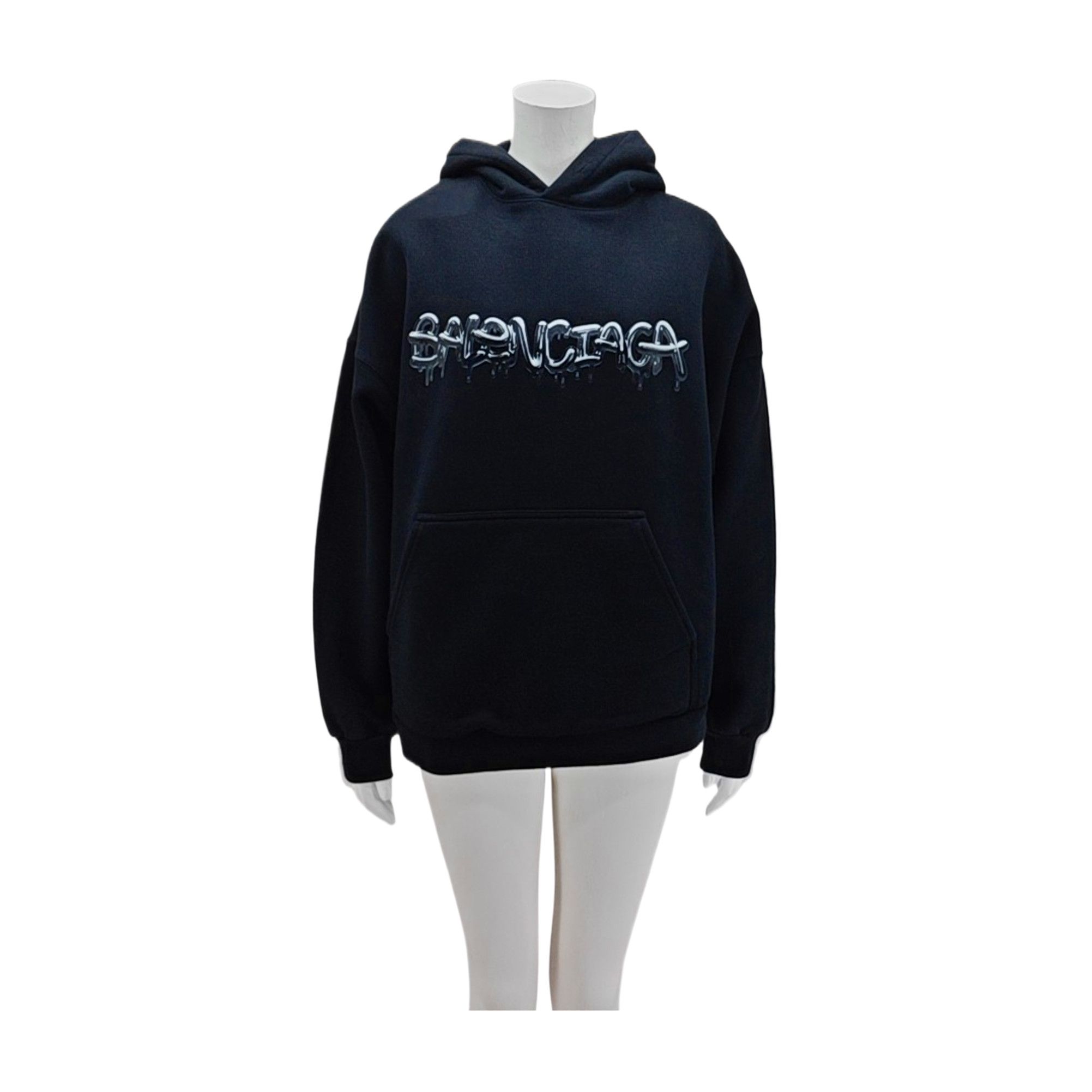 Balenciaga Balenciaga Drip Logo Hoodie Size M Size M / US 6-8 / IT 42-44 - 1 Thumbnail