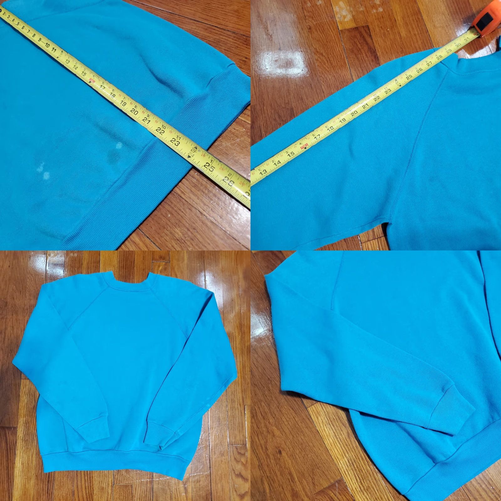 Tultex VINTAGE Tultex Sweatshirt Shirt Men M Blue 80s 90s Logo Stained Heavyweight Fleece Pullover Crew Neck Long Sleeve USA Made Size US M / EU 48-50 / 2 - 8 Thumbnail