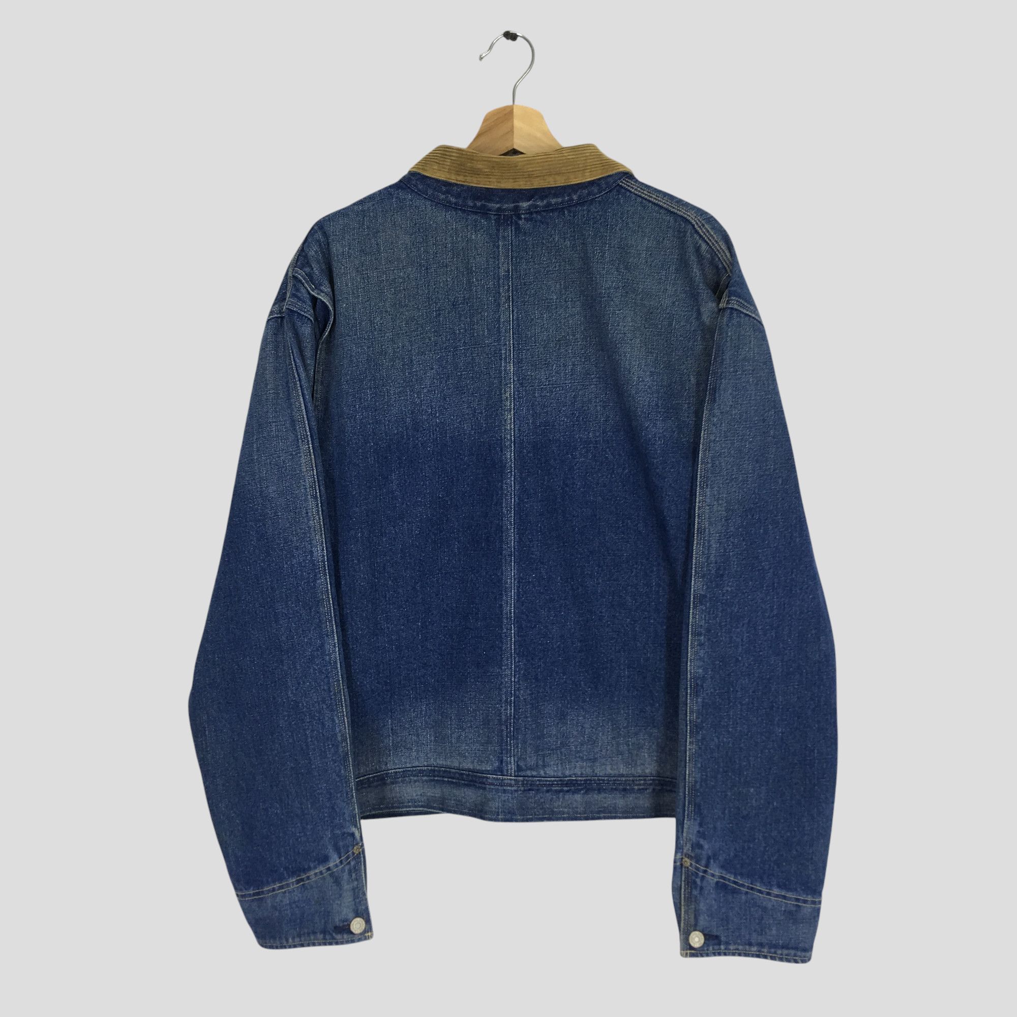 Polo Ralph Lauren × Vintage Vintage 90's Polo Ralph Lauren Denim Jacket Workwear Size US XXL / EU 58 / 5 - 3 Thumbnail