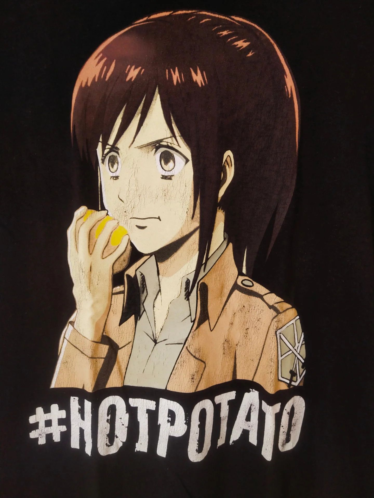 Anime Attack on Titan Sasha Hot Potato Anime Tee Size US M / EU 48-50 / 2 - 2 Thumbnail