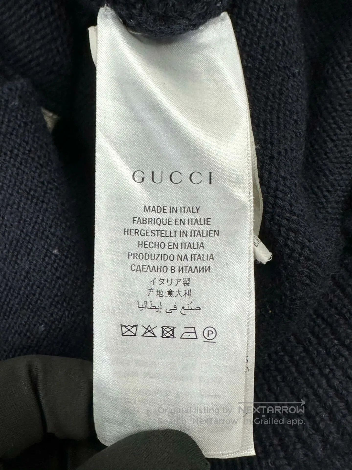 Gucci Guicci Dark Blue Anchor Logo Knitted Cardigan Jacket| Size US S / EU 44-46 / 1 - 4 Thumbnail