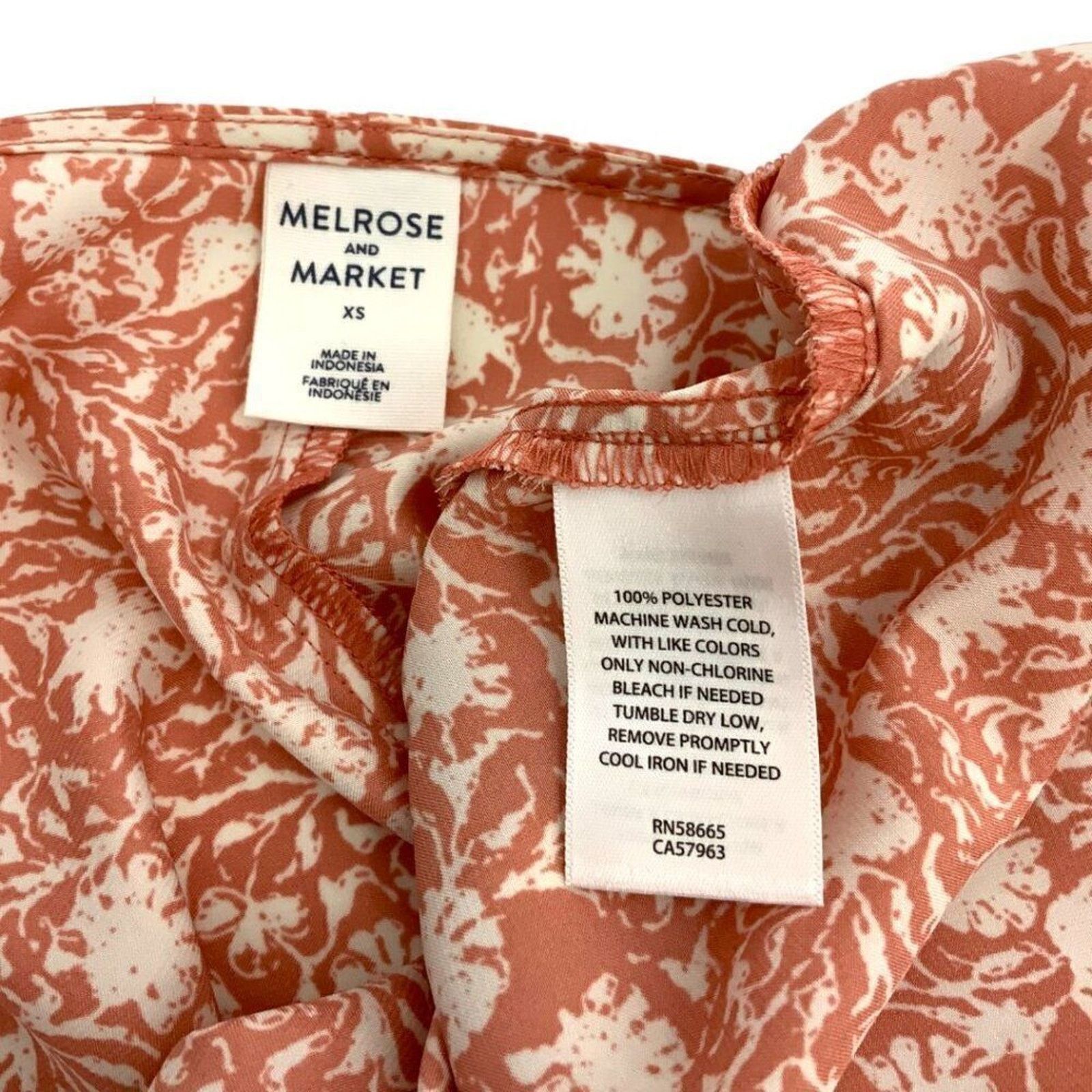 Other Melrose & Market Floral Cinch Front Sleeveless Top XS NWOT Size XS / US 0-2 / IT 36-38 - 3 Thumbnail