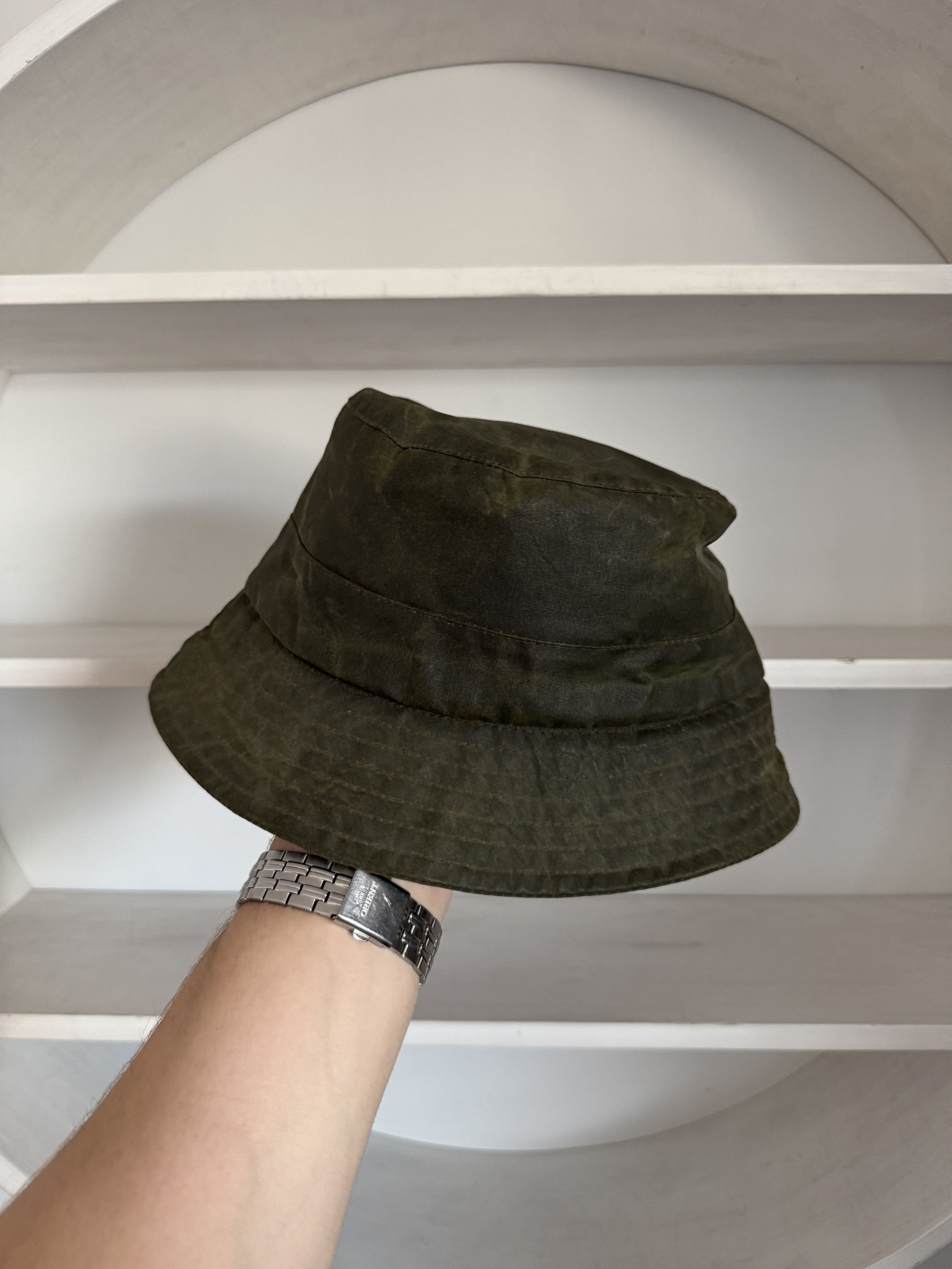 Barbour BARBOUR A115 Waxed Green Sage Sports Hat Scotland Size S Size 30 - 2 Thumbnail