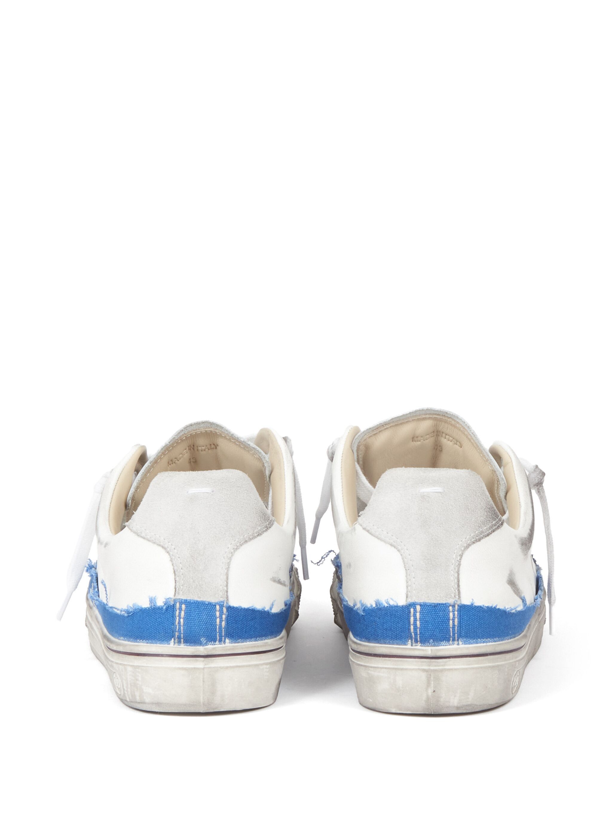 Maison Margiela o1w1db10125 New Evolution Layered Sneakers in Blue/White Size US 8 / EU 41 - 3 Thumbnail