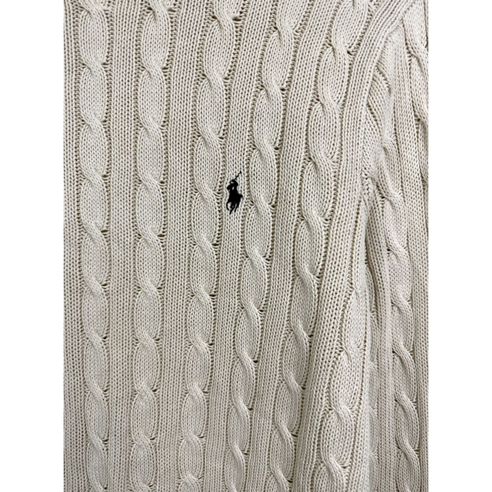 Ralph Lauren VINTAGE Ralph Lauren Sweater Women 90s Beige L Pullover Knit Shirt Womens Size L / US 10 / IT 46 - 4 Thumbnail