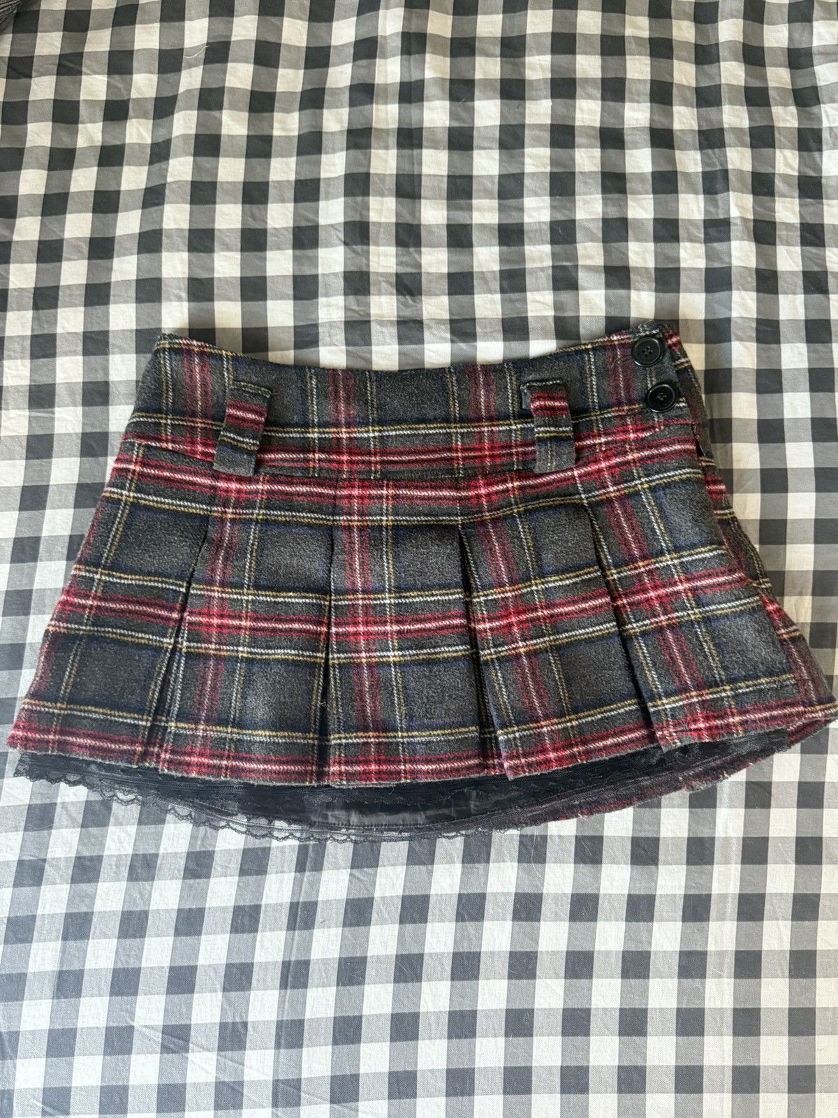 Other amisu checked pleated mini skirt ⋆𐙚₊˚⊹♡ Size 26" / US 2 / IT 38 - 1 Thumbnail