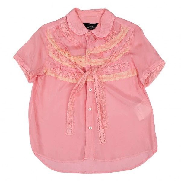 Comme des Garcons Comme Des Garcons Pink lace shirt Size M / US 6-8 / IT 42-44 - 2 Thumbnail