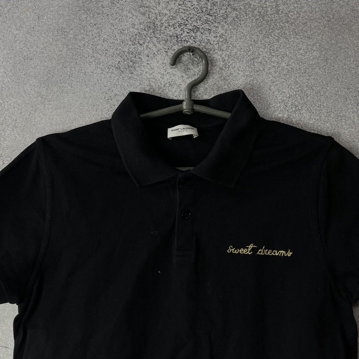 Saint Laurent Paris Vintage Saint Lauren polo t-shirt Black Size US S / EU 44-46 / 1 - 4 Thumbnail