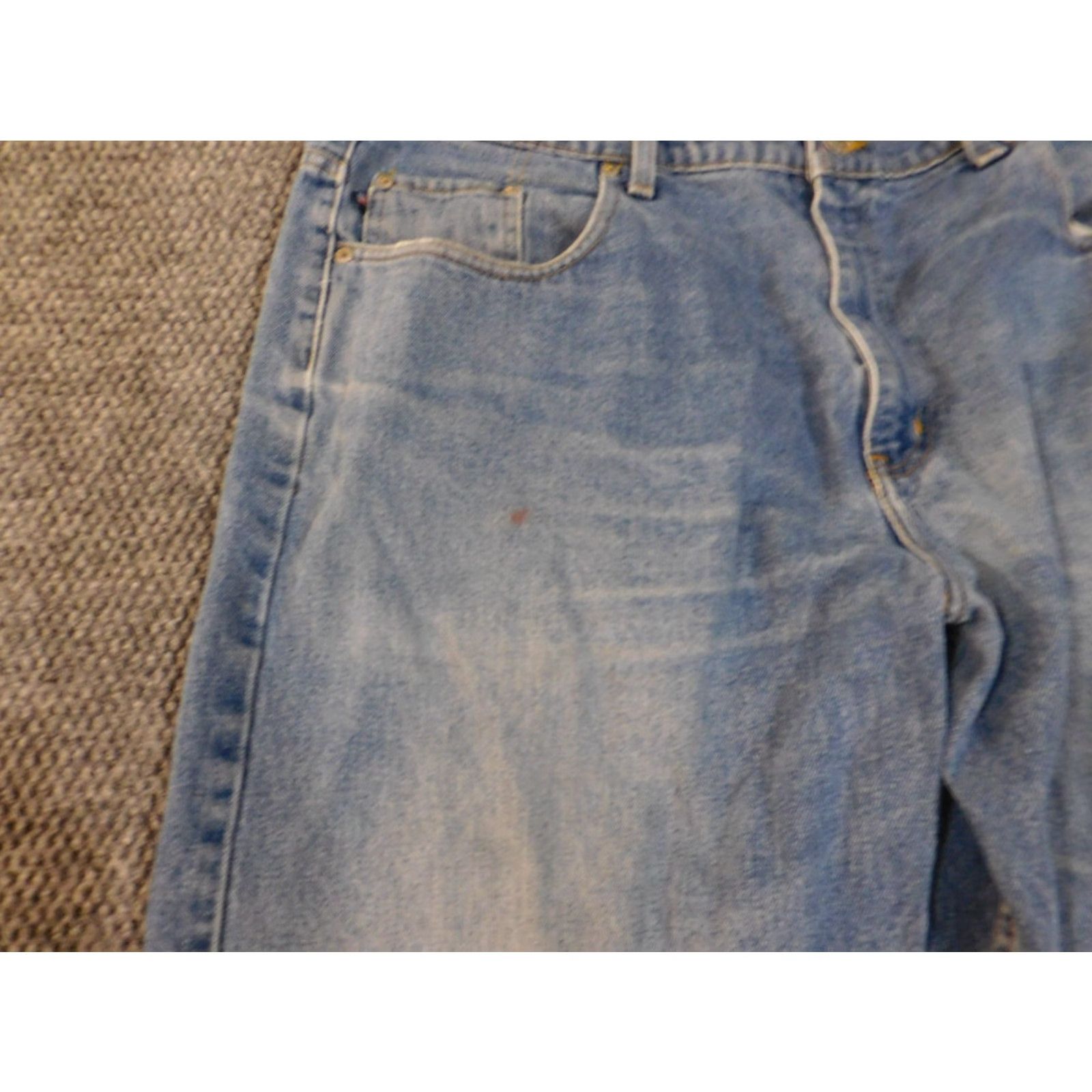 Polo Ralph Lauren Polo Ralph Lauren Jeans Men 40X30 Blue Relaxed Straight Denim 90s Vintage Style Size US L / EU 52-54 / 3 - 3 Thumbnail