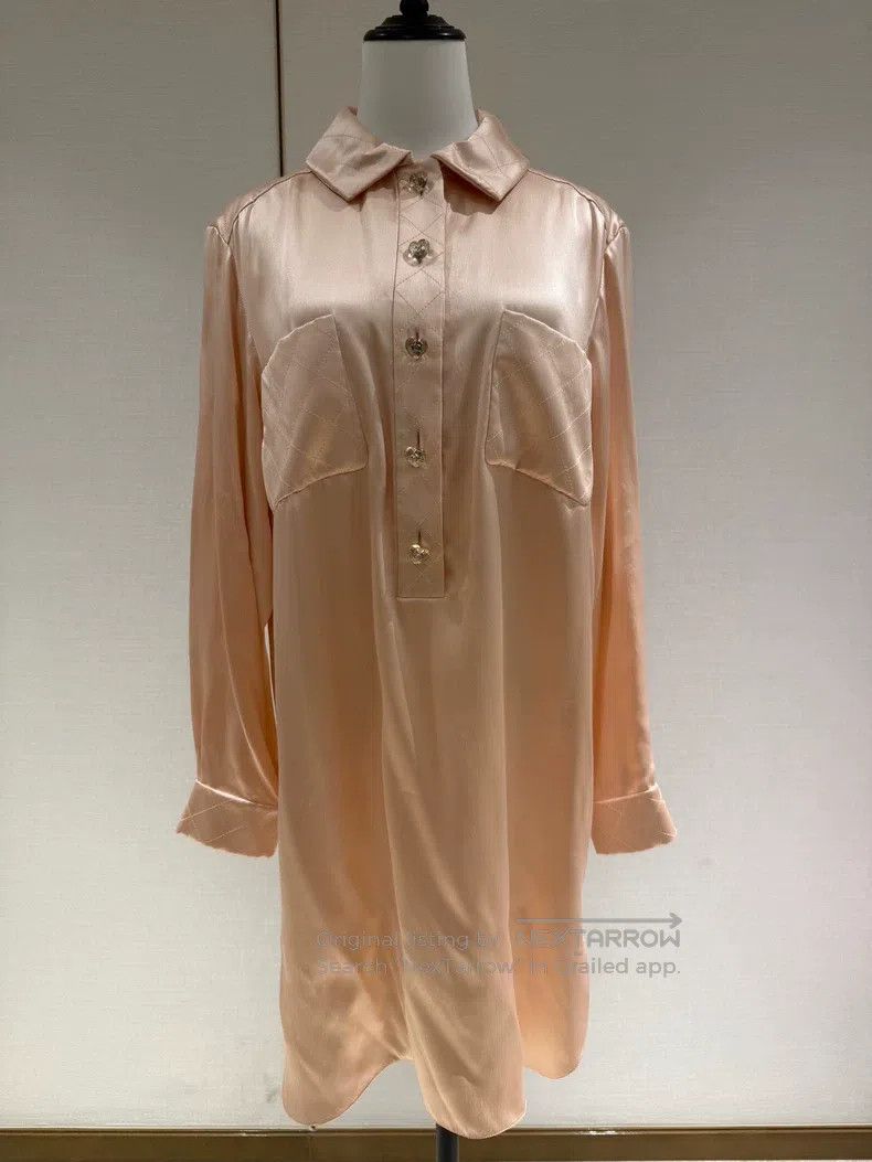 Chanel Chanel 21B pink silk dress Size XS / US 0-2 / IT 36-38 - 1 Thumbnail