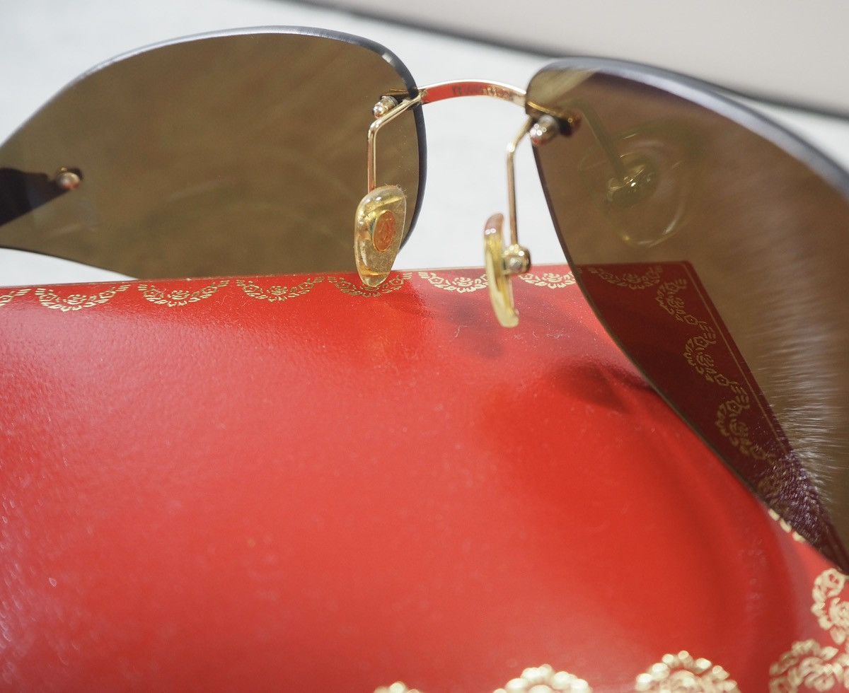 Cartier Cartier Panther gold tone sunglasses Size ONE SIZE - 11 Thumbnail