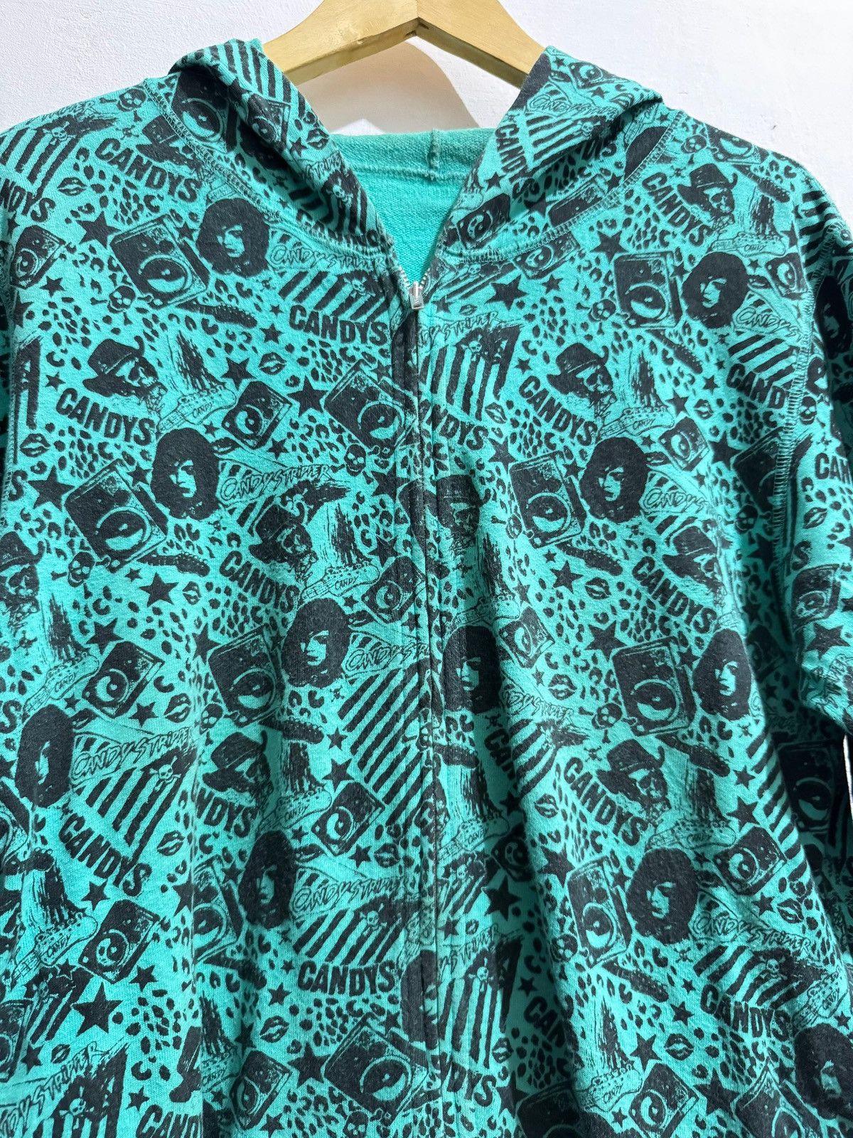 Y2k Candy Tripper aop hysteric style zip sweatshirt