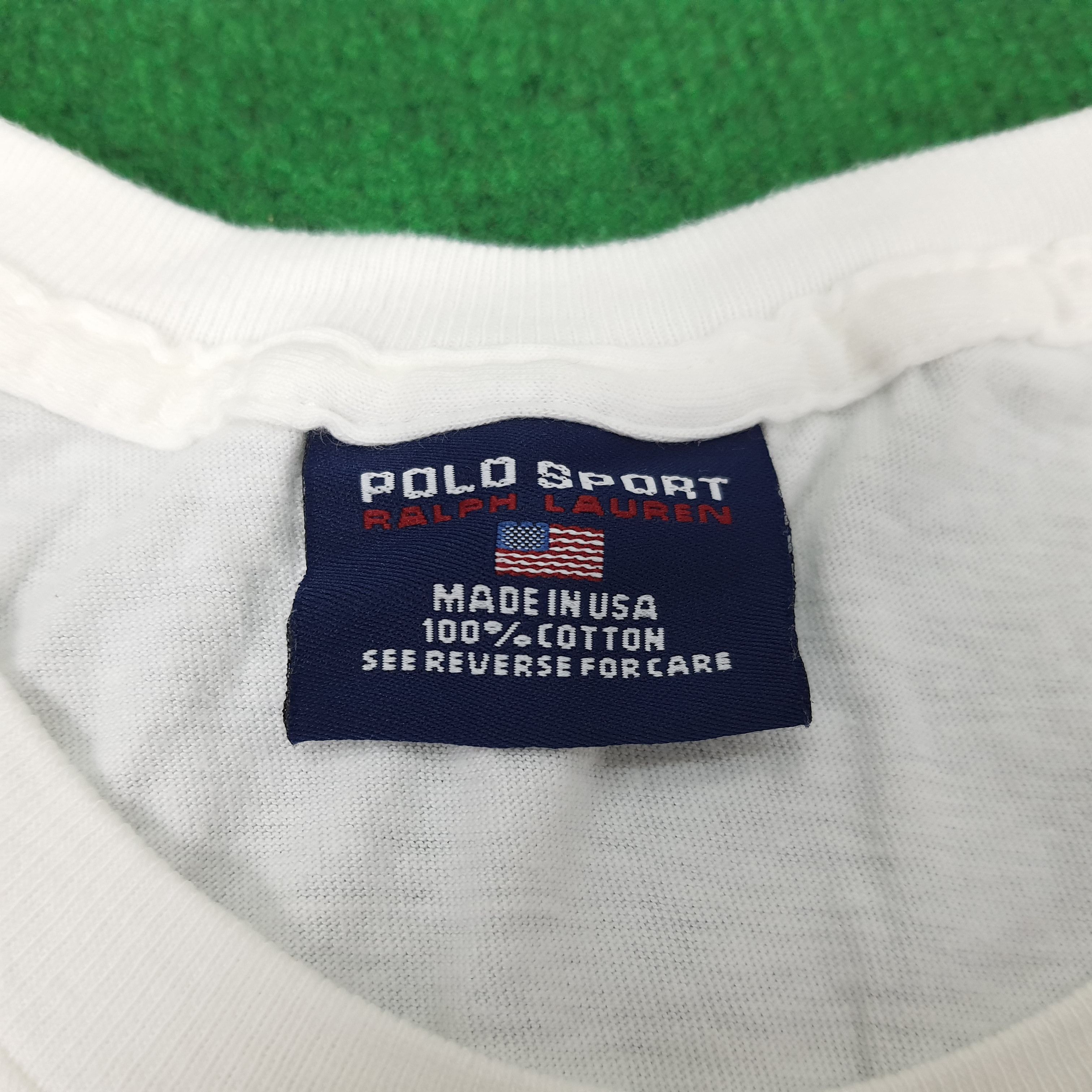 Polo Ralph Lauren × Ralph Lauren Sport Vintage POLO Sport Ralph Lauren American Flag T-shirt Size US L / EU 52-54 / 3 - 5 Thumbnail