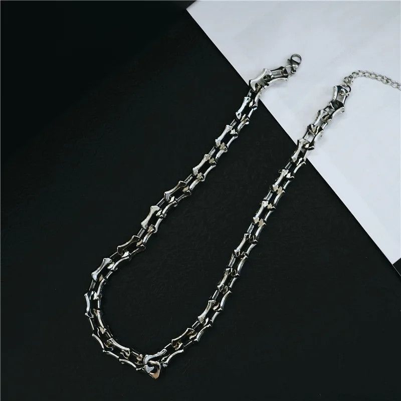 Jewelry Hip hop hardware chain thick necklace Size ONE SIZE - 4 Thumbnail