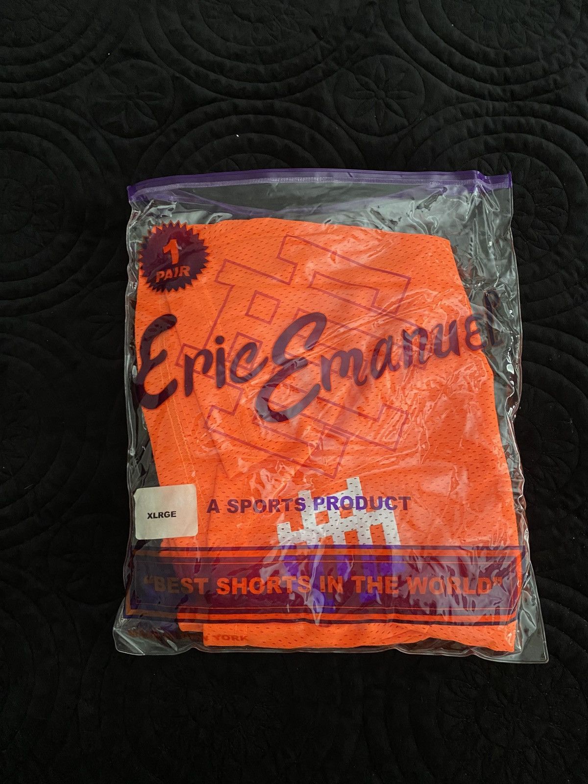 Eric Emanuel Orange Eric Emanuel short w/ white EE Size US 34 / EU 50 - 1 Thumbnail