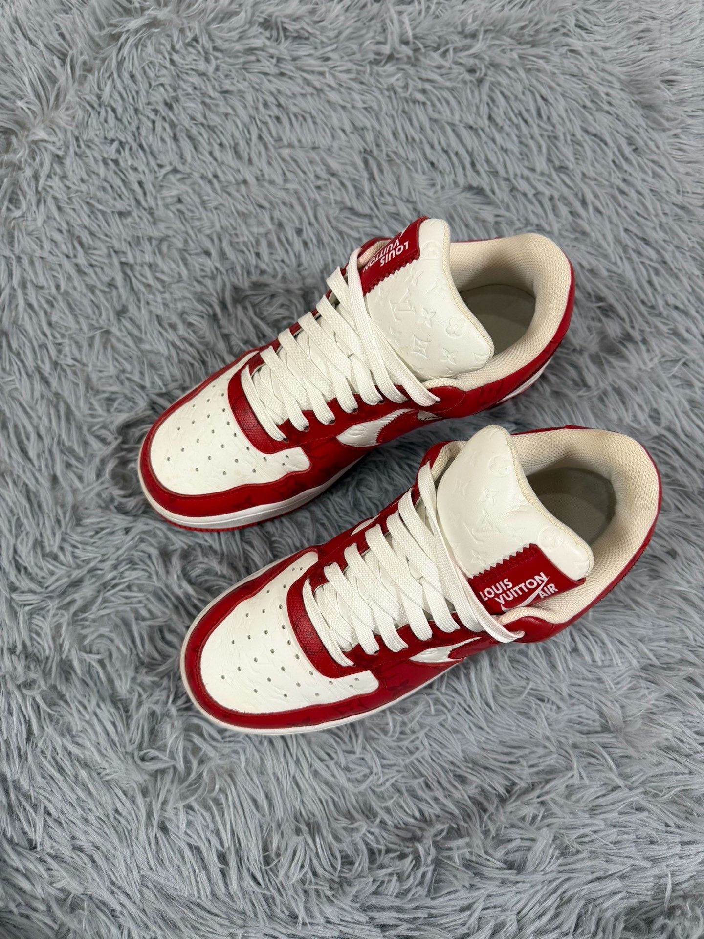 Louis Vuitton Louis Vuitton AIR FORCE 1 Red Lowtop Sneakers 7 Men Size US 7 / EU 40 - 1 Thumbnail