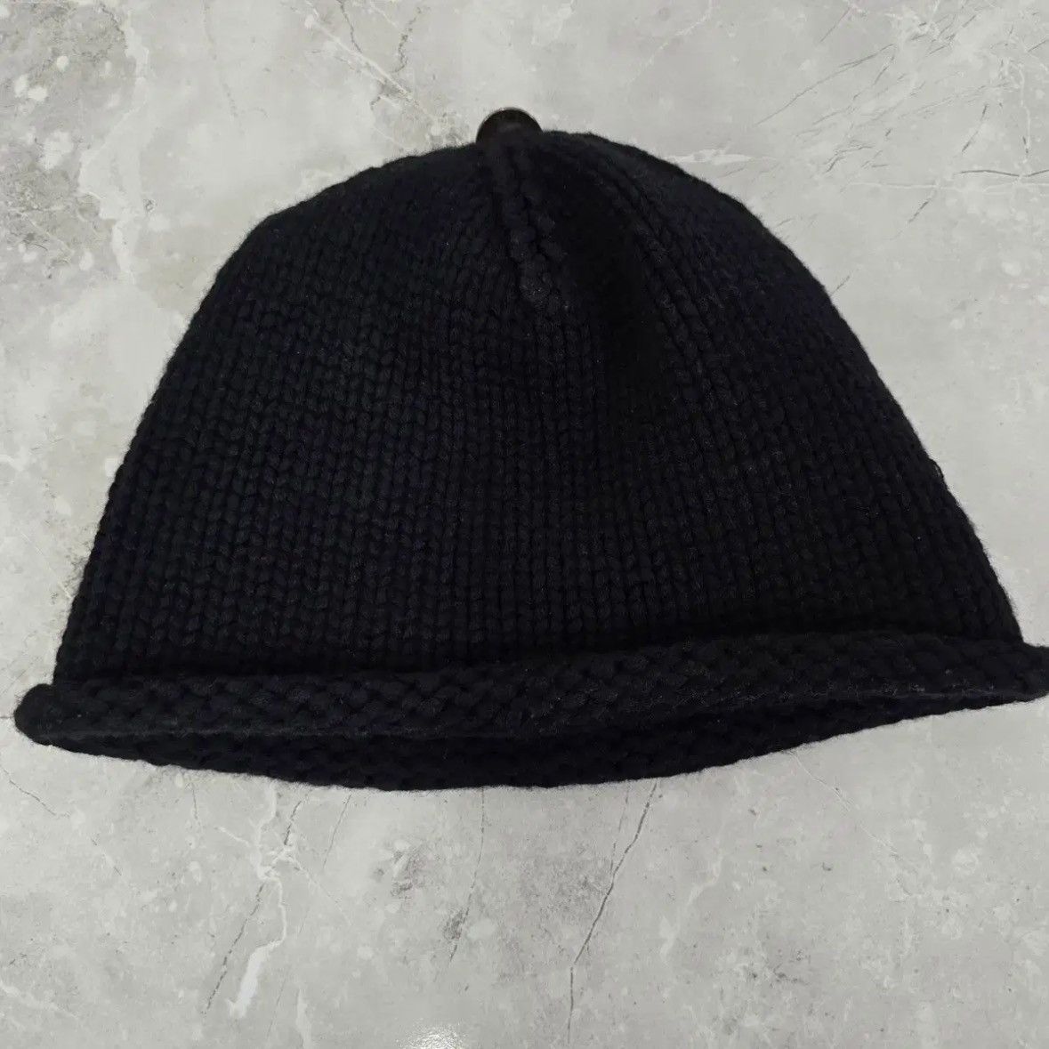 Chrome Hearts Fleur Leather Patch Cashmere Beanie Size ONE SIZE - 2 Thumbnail