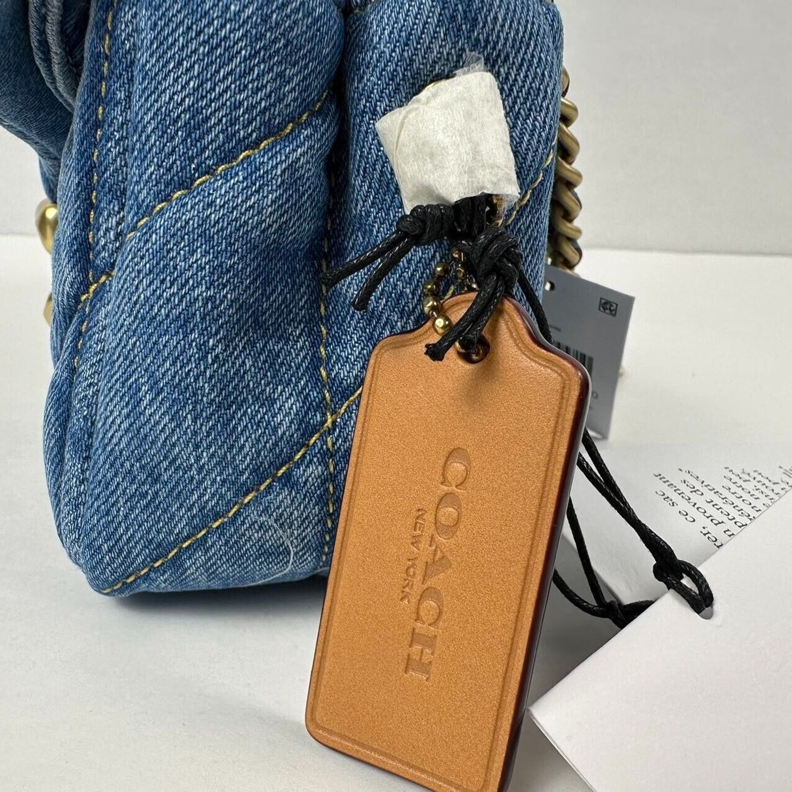Coach Coach Tabby CR701 Denim Brass/Indigo Shoulder Bag 20 Size ONE SIZE - 9 Thumbnail