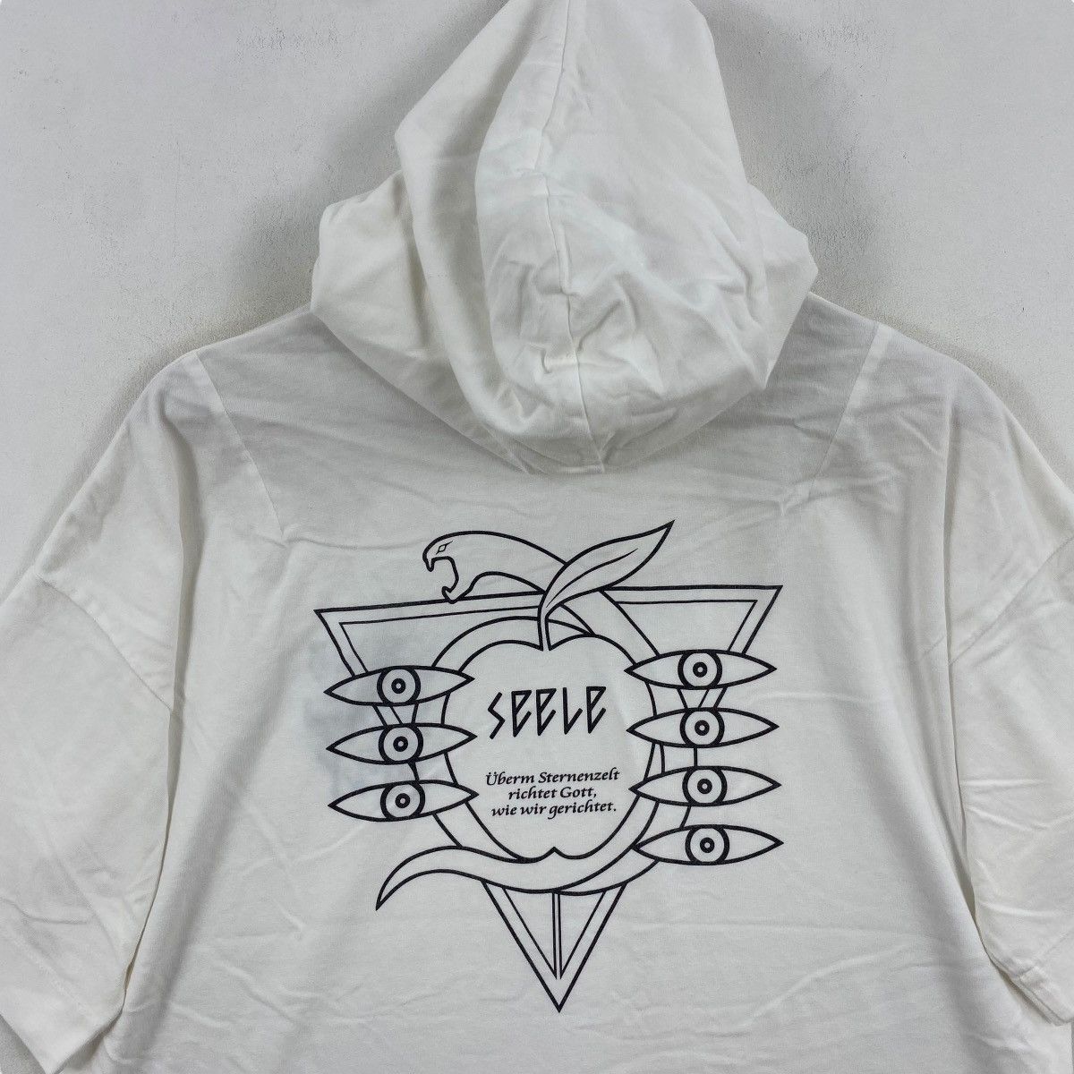 Anime × Japanese Brand EVANGELION Seele Sound Only Anime Short Sleeve Hoodie Size US S / EU 44-46 / 1 - 2 Thumbnail
