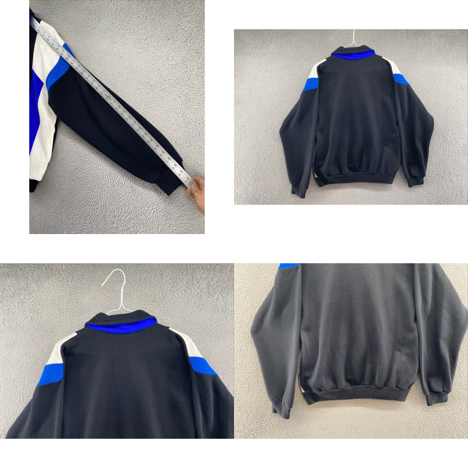 Spalding Spalding VTG Mens Color Block Acrylic Blend Full Zip Sweatshirt Size M Y2K Size US M / EU 48-50 / 2 - 8 Thumbnail